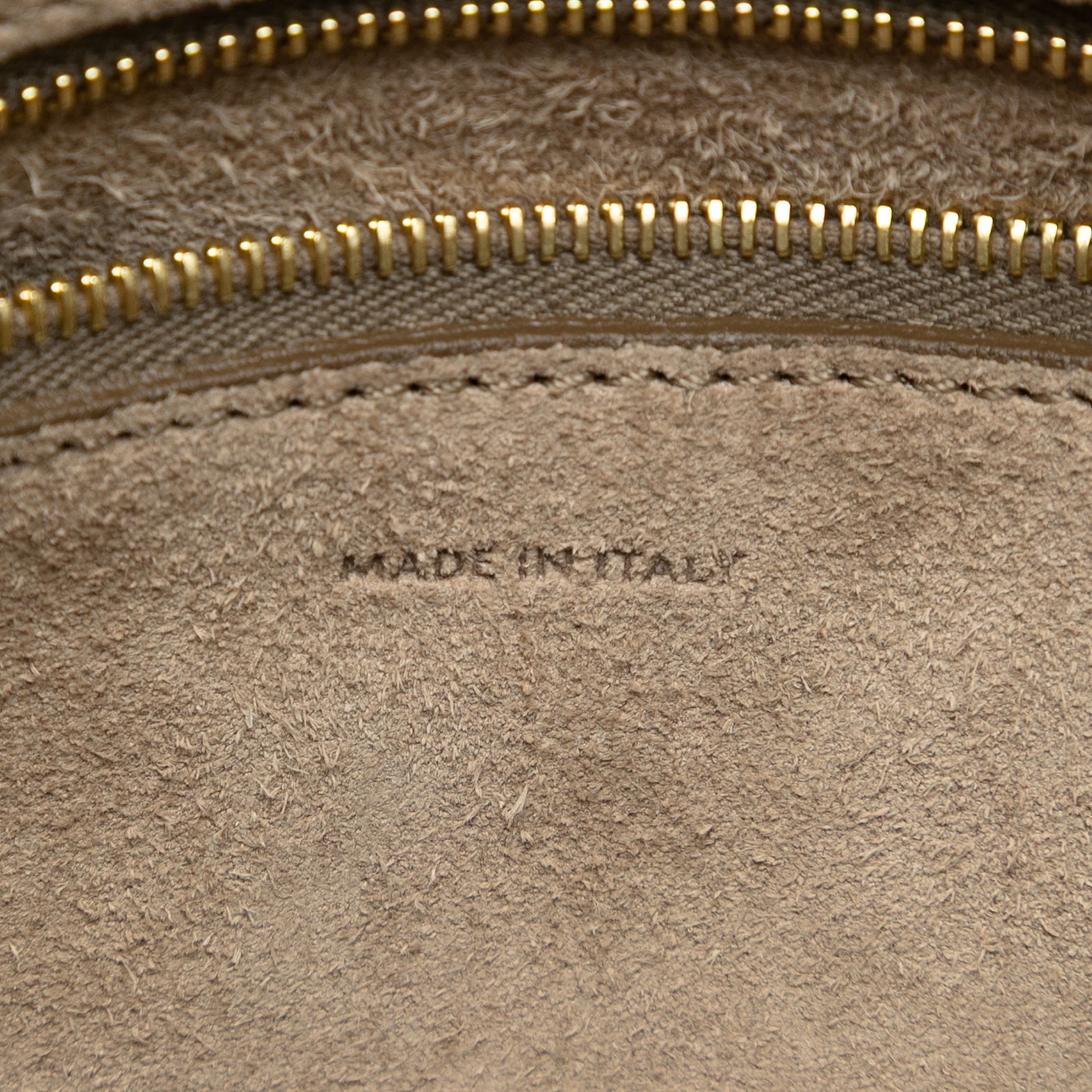 Celine Small Soft Grained Calfskin Seau Sangle Bucket Bag Pre-Loved Taupe