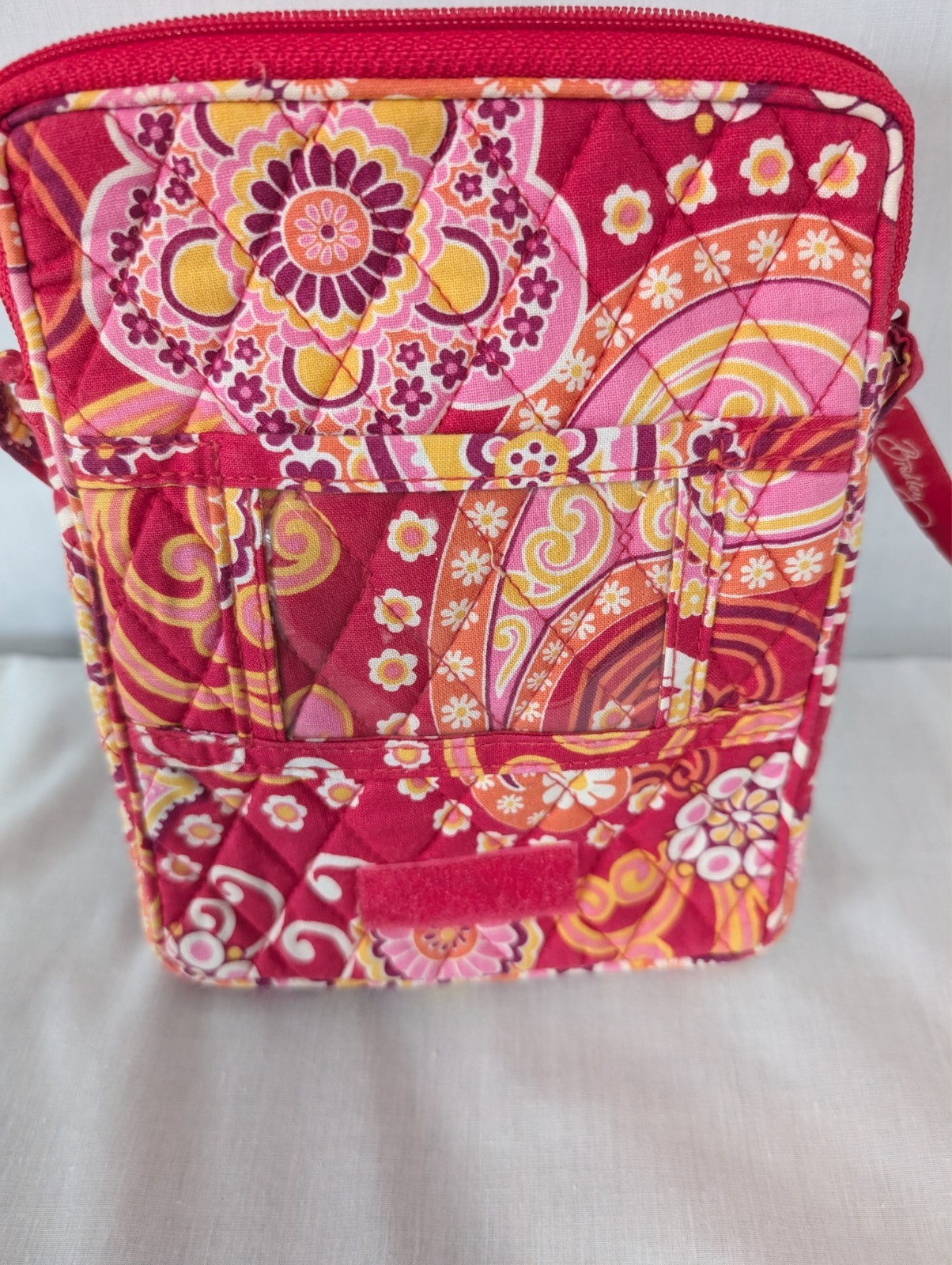 Vera Bradley Retired Raspberry Fizz(Spring 2008) Crossbody Shoulder Bag