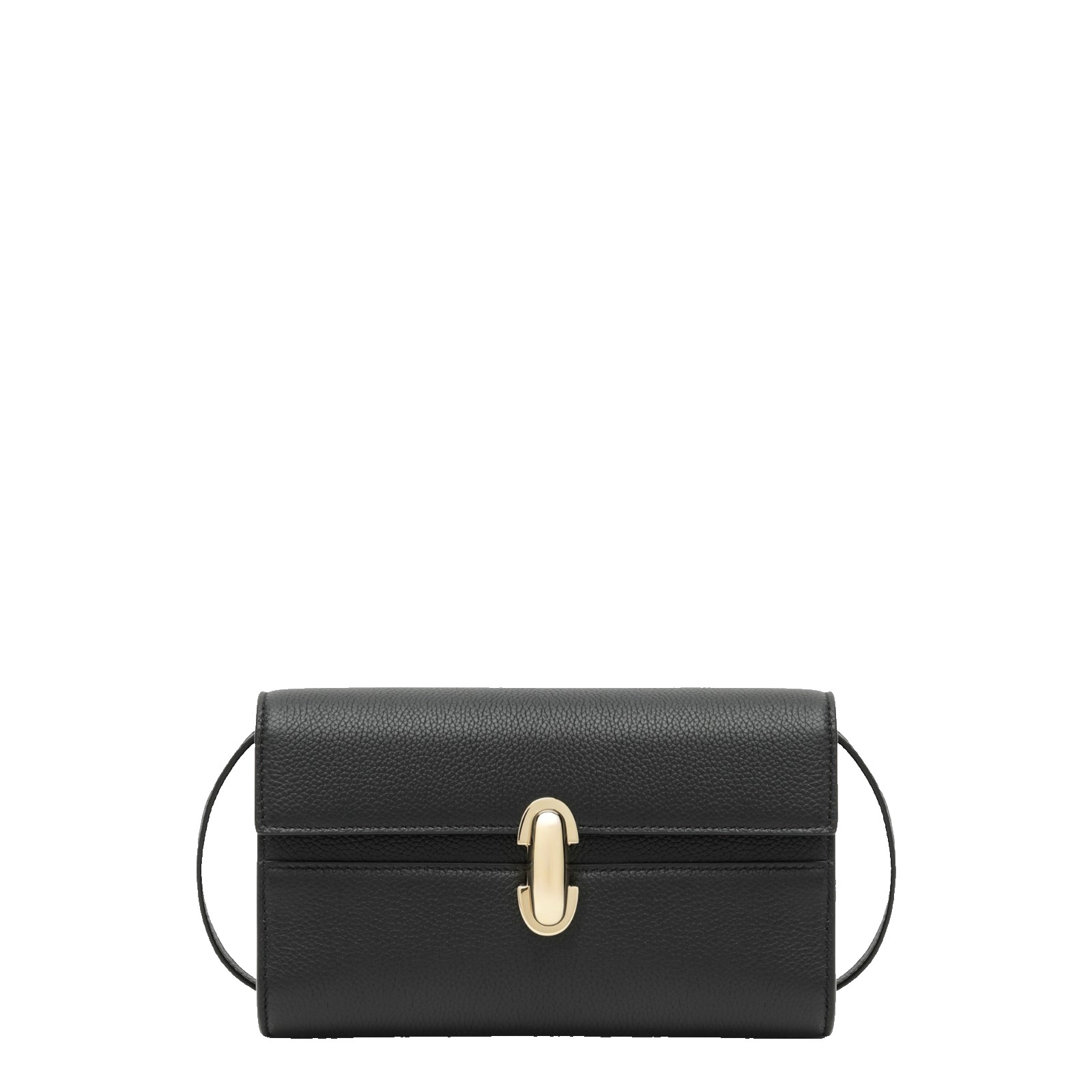 SAVETTE Symmetry Mini Black Leather Crossbody Bag New & Authentic