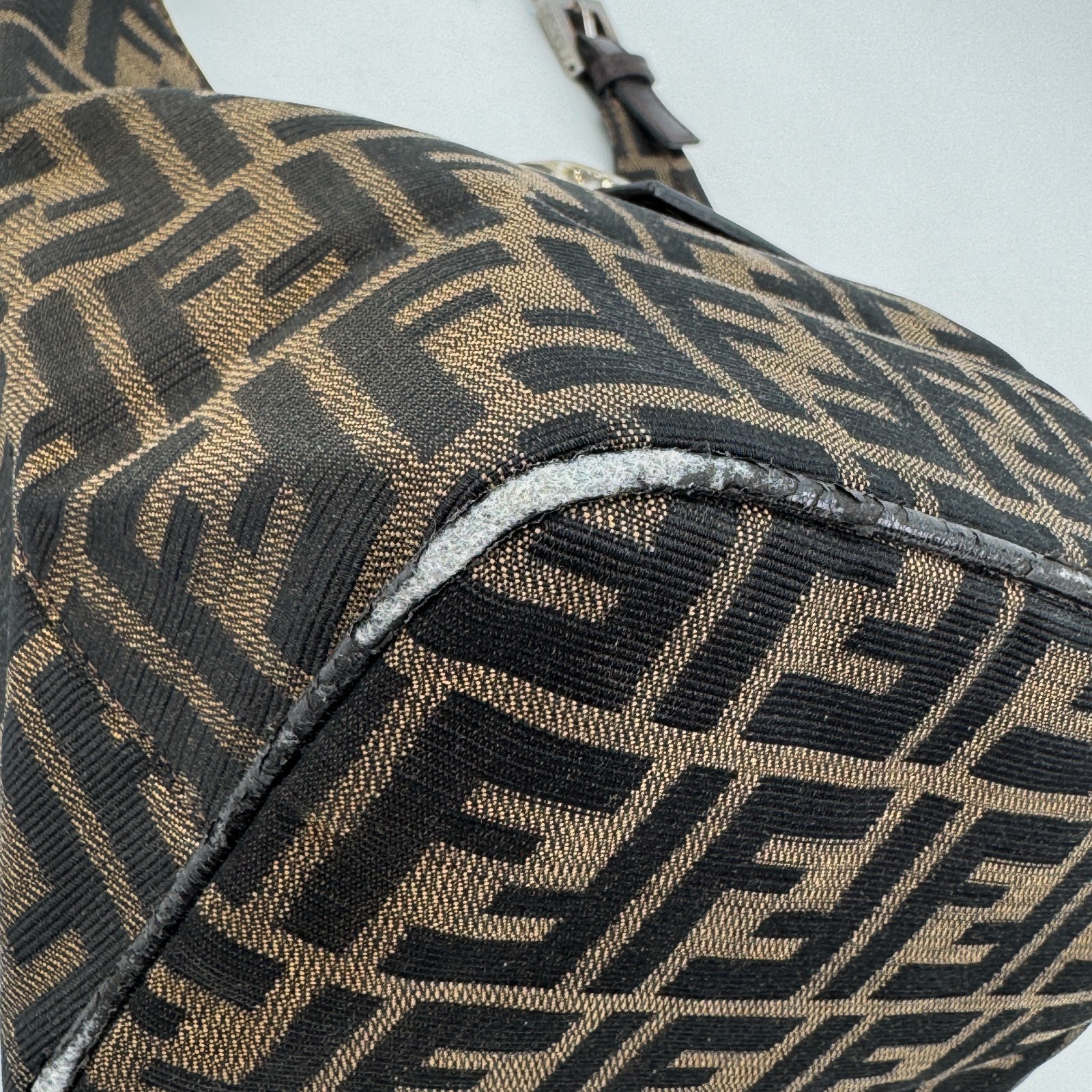 FENDI Zucca Baguette Mamma Canvas Bag