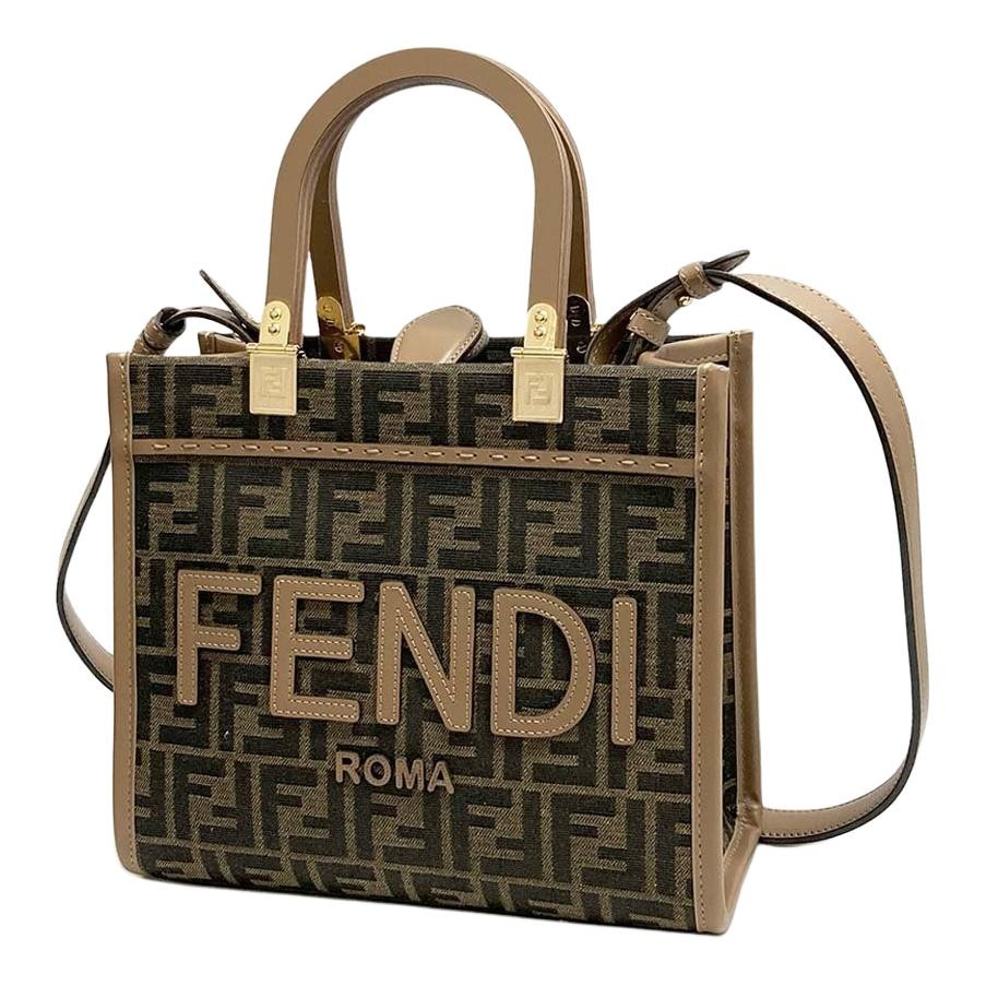 FENDI Handbags Brown Women 10.0 x 4.7 x 8.9 in