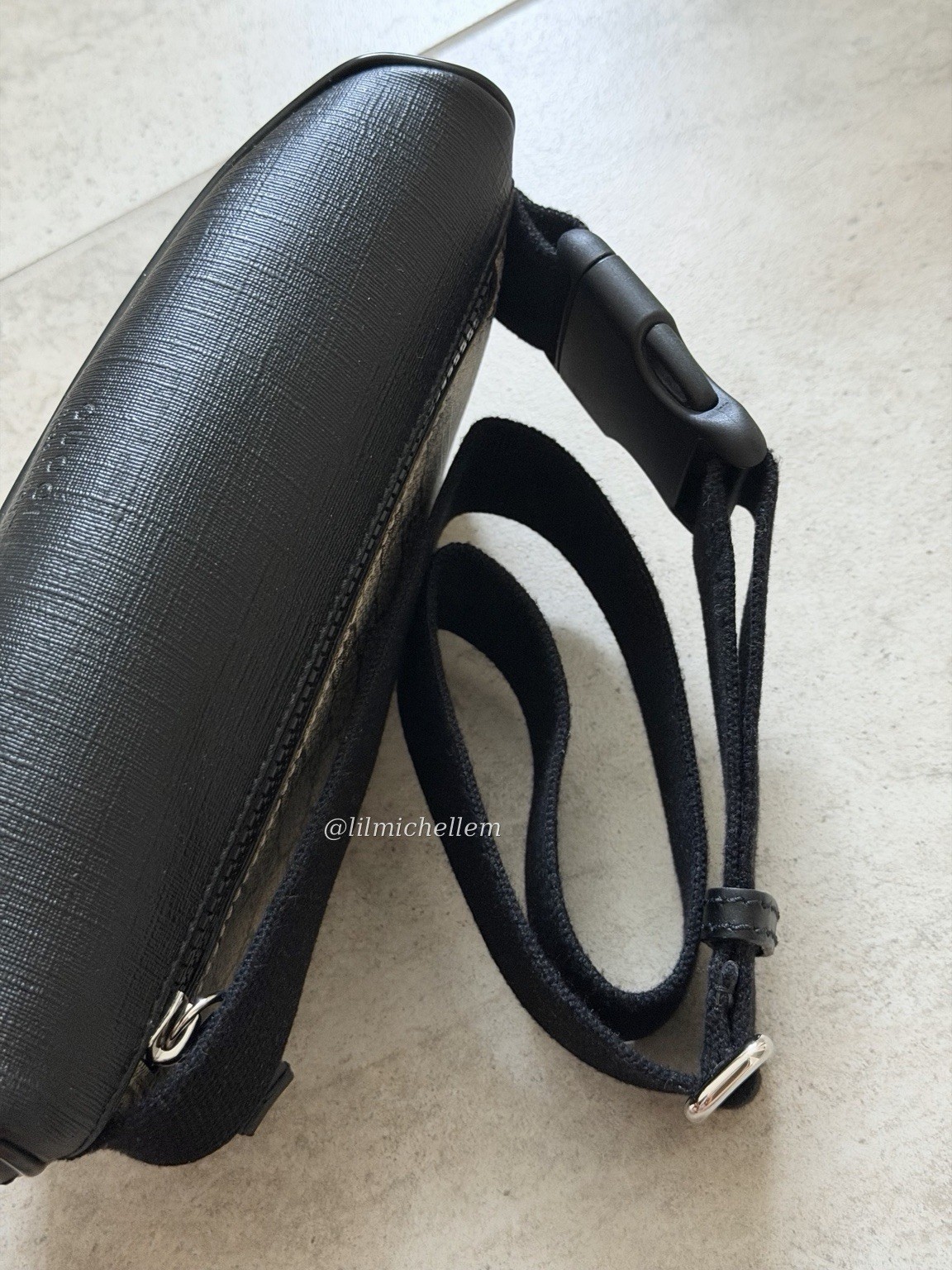 Authentic Gucci GG Supreme Eden Belt Bag Brown Canvas with Black Trim