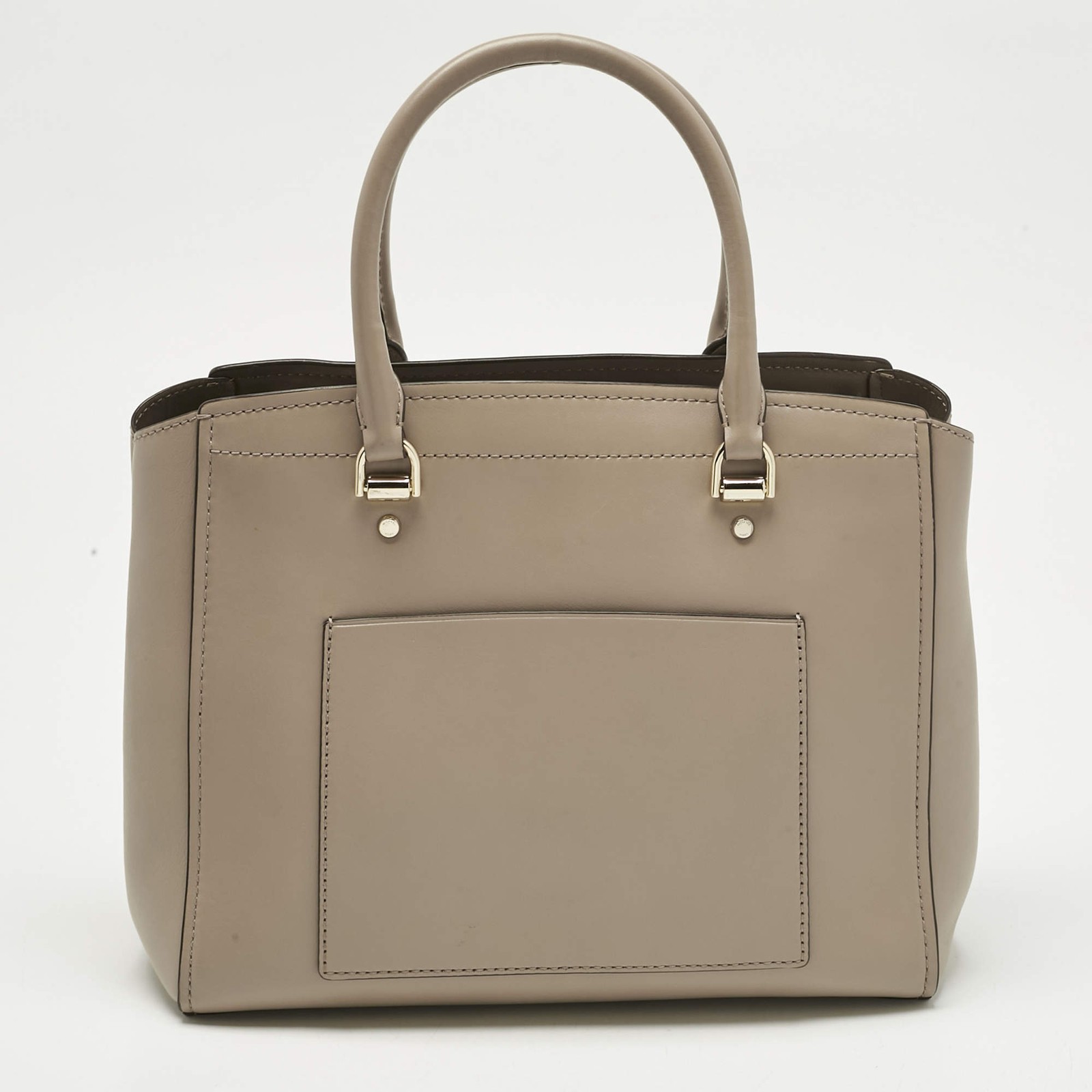 Michael Kors Benning Large Beige Leather Satchels