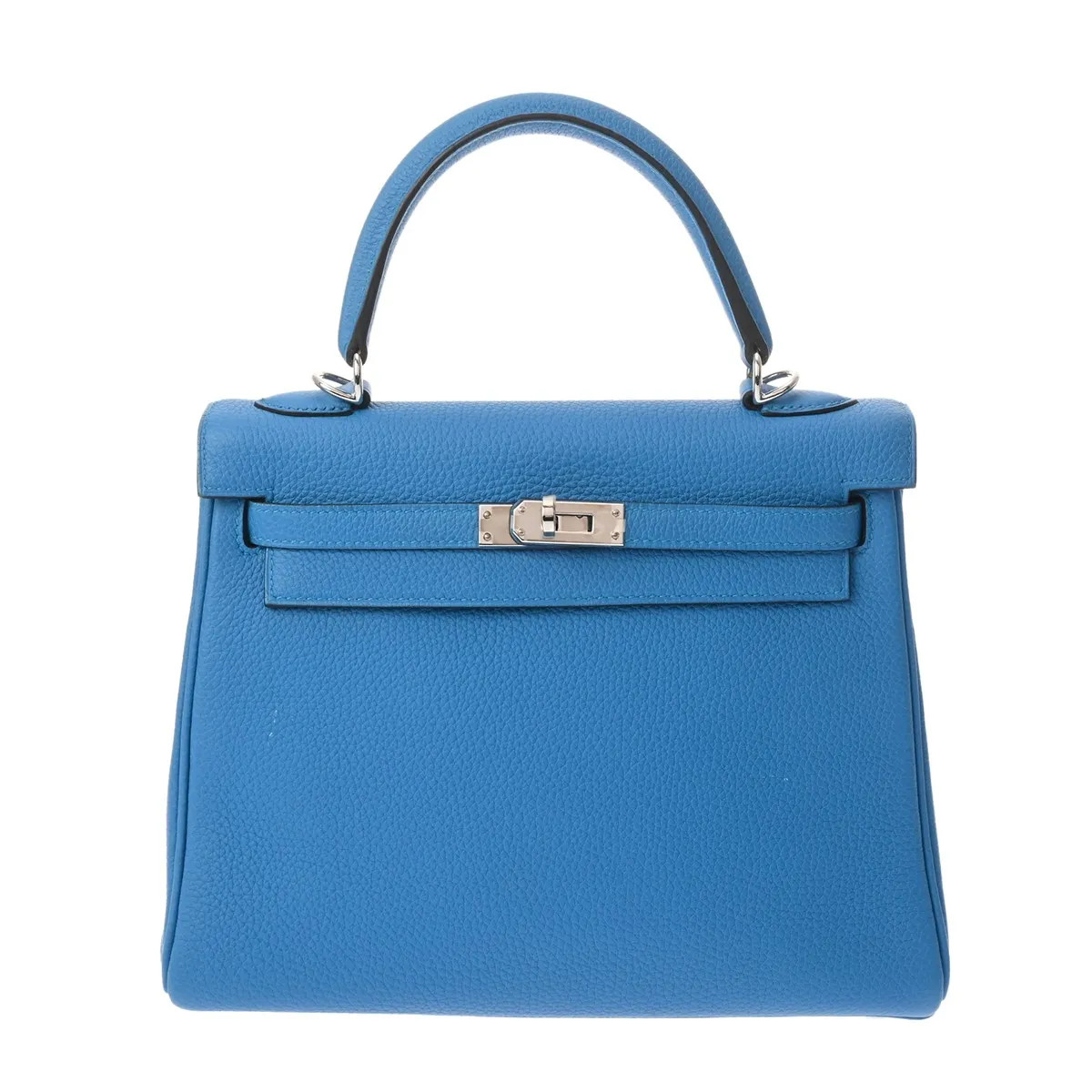 Hermes Kelly Handbag Togo Leather Blue #WB156
