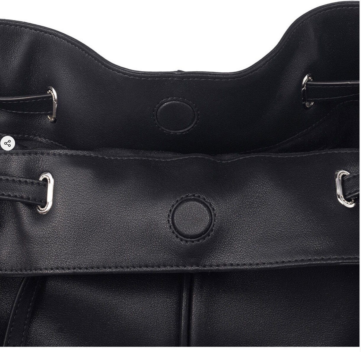 LOEUVRE Plie Shoulder Medium Bag FA6SB365-FH Brown New with Tag
