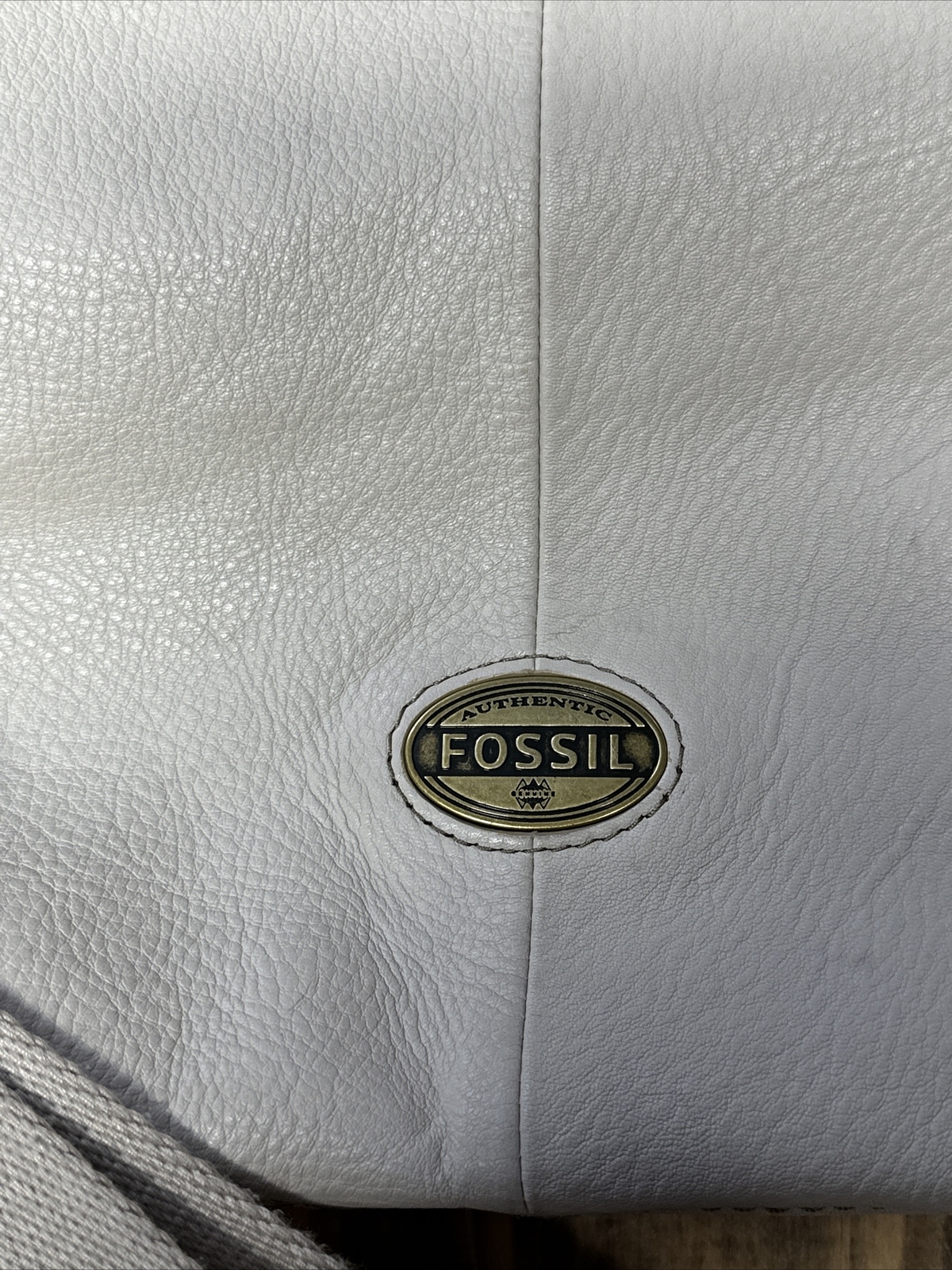FOSSIL Satchel Croosbody/Handbag White Brown Leather