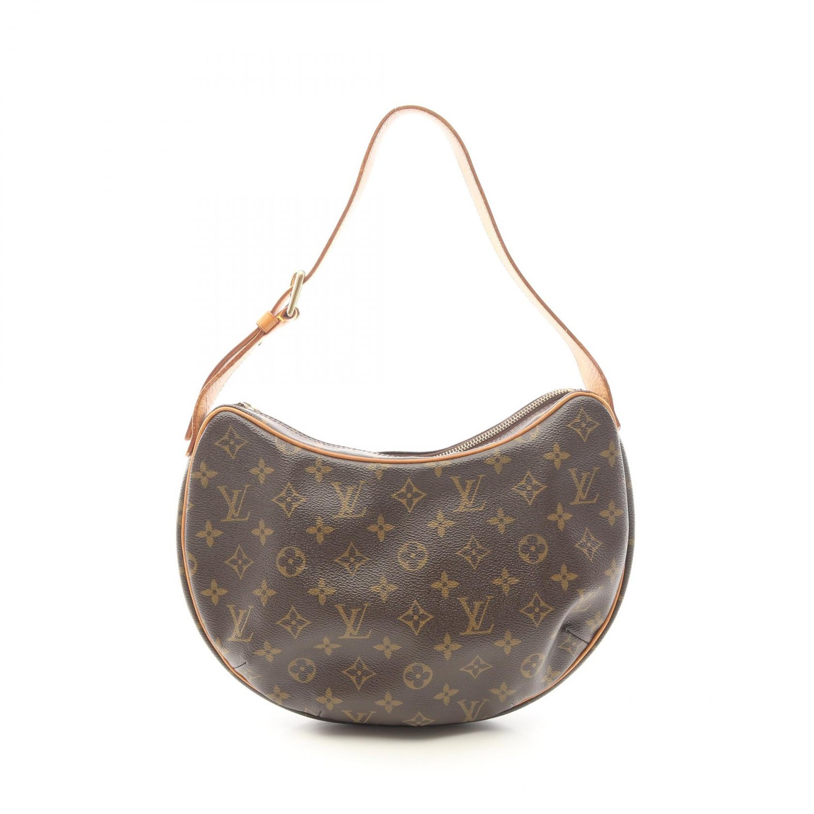 LOUIS VUITTON Croissant MM Shoulder Handbag M51512 Monogram canvas leather Used