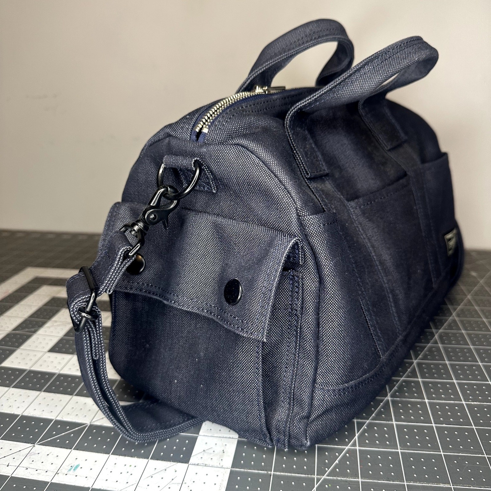 Porter Yoshida & Co Navy Canvas Handbag