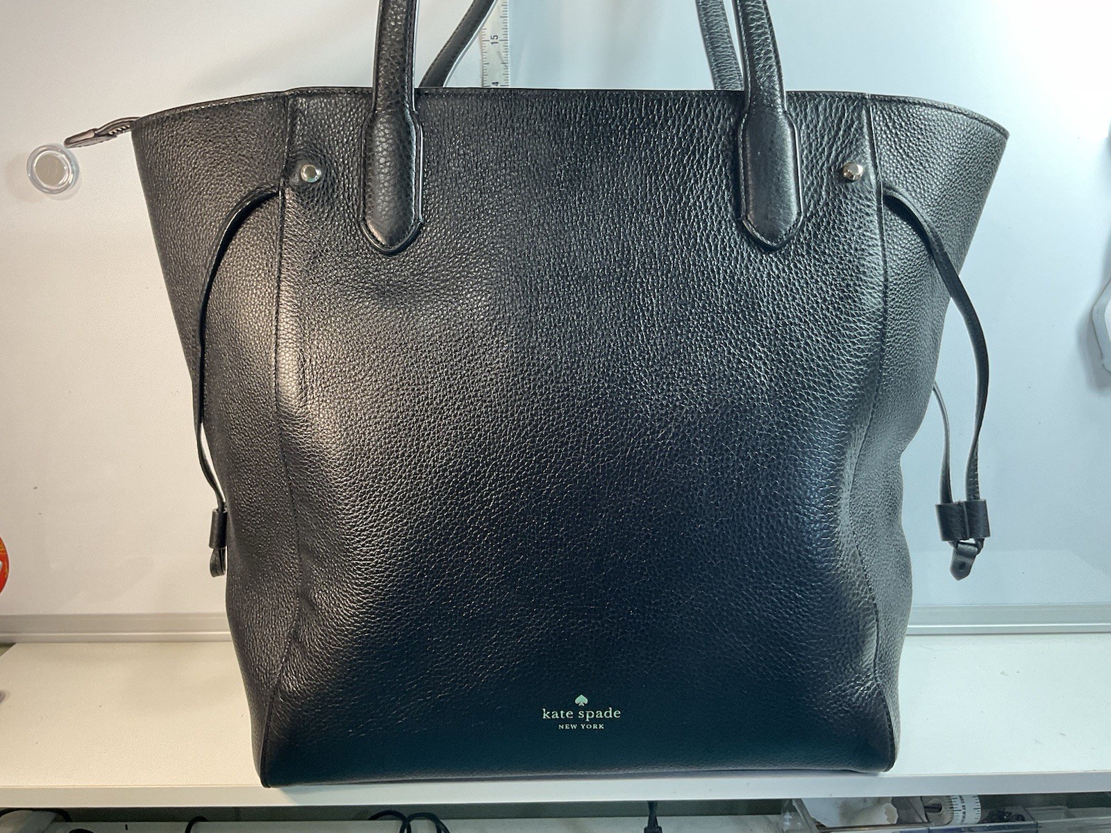 Kate Spade Marti Large Tote Black Pebbled Leather Awesome!