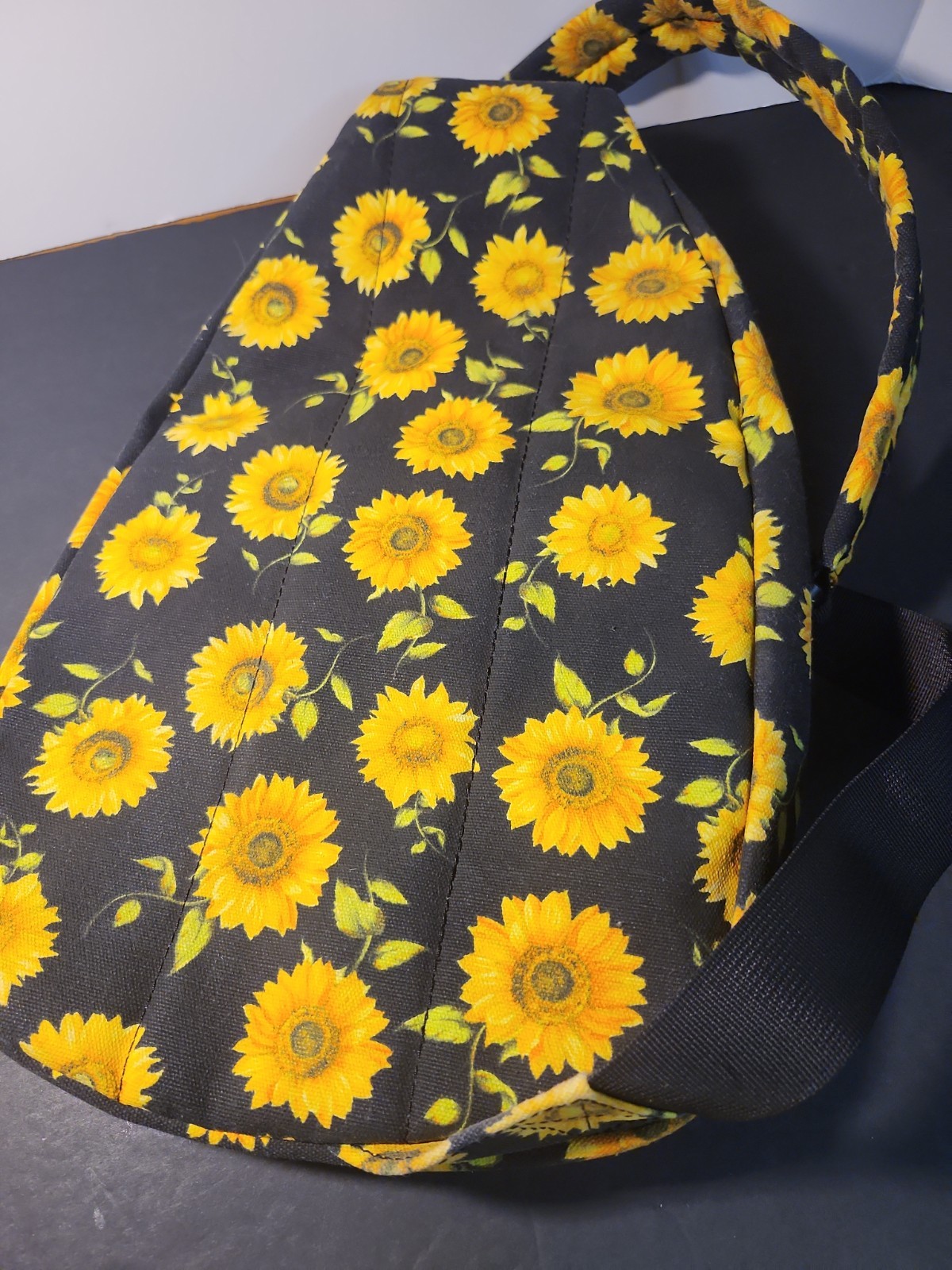 Sling Backpack Bag Purse Sunflowers Large Many Pockets Body Size