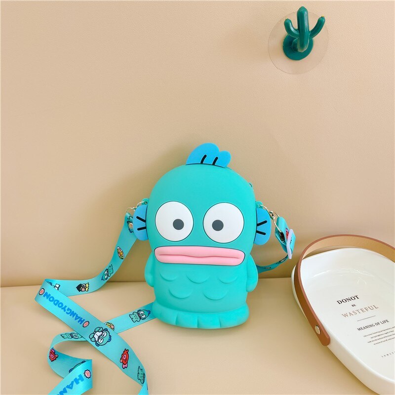 Hangyodon Silicone Bag Jelly Silicone Bag Messenger Bag Waist Bag Coin Purse