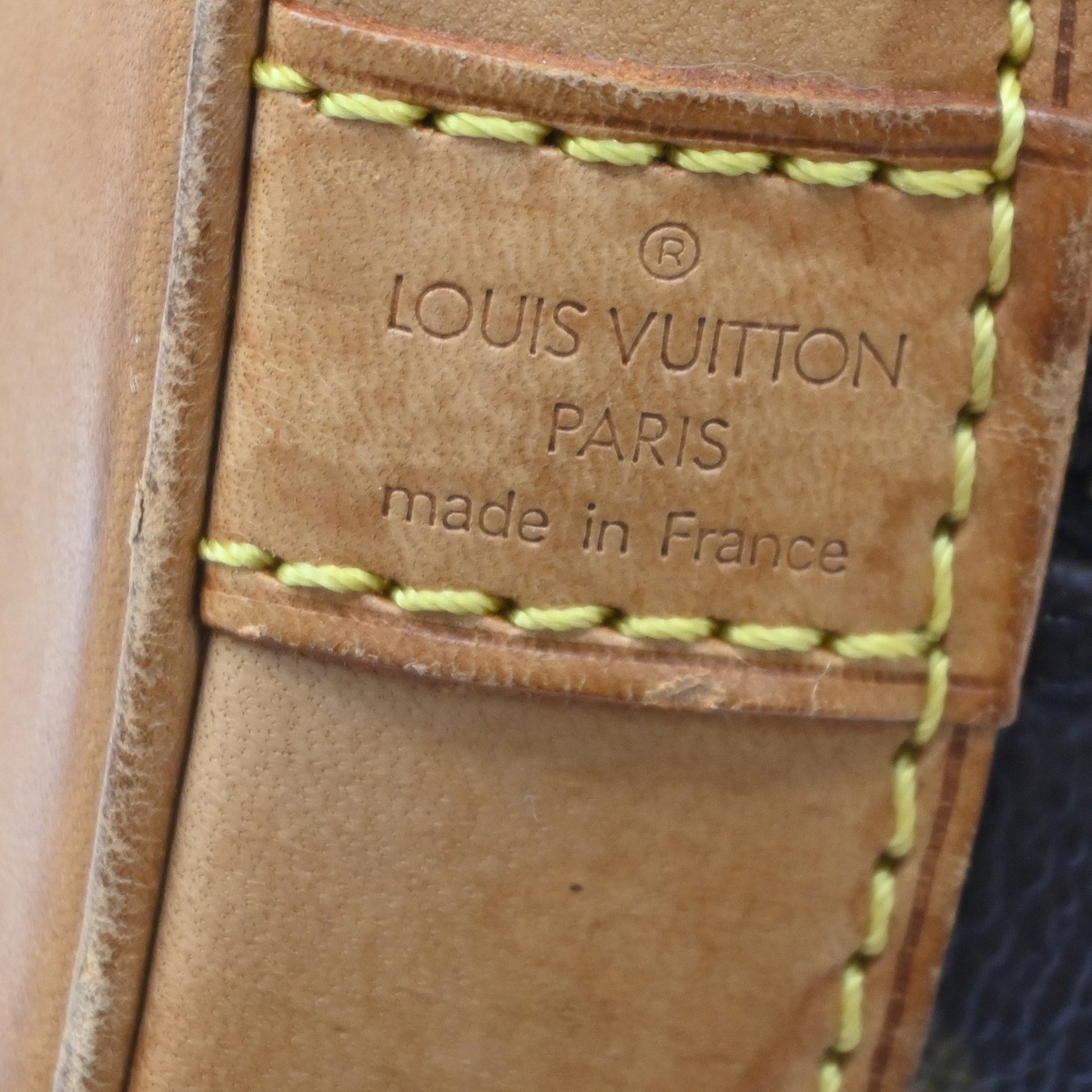 LOUIS VUITTON LV Logo Alma Hand Bag Monogram Leather Brown France M51130 77CB080