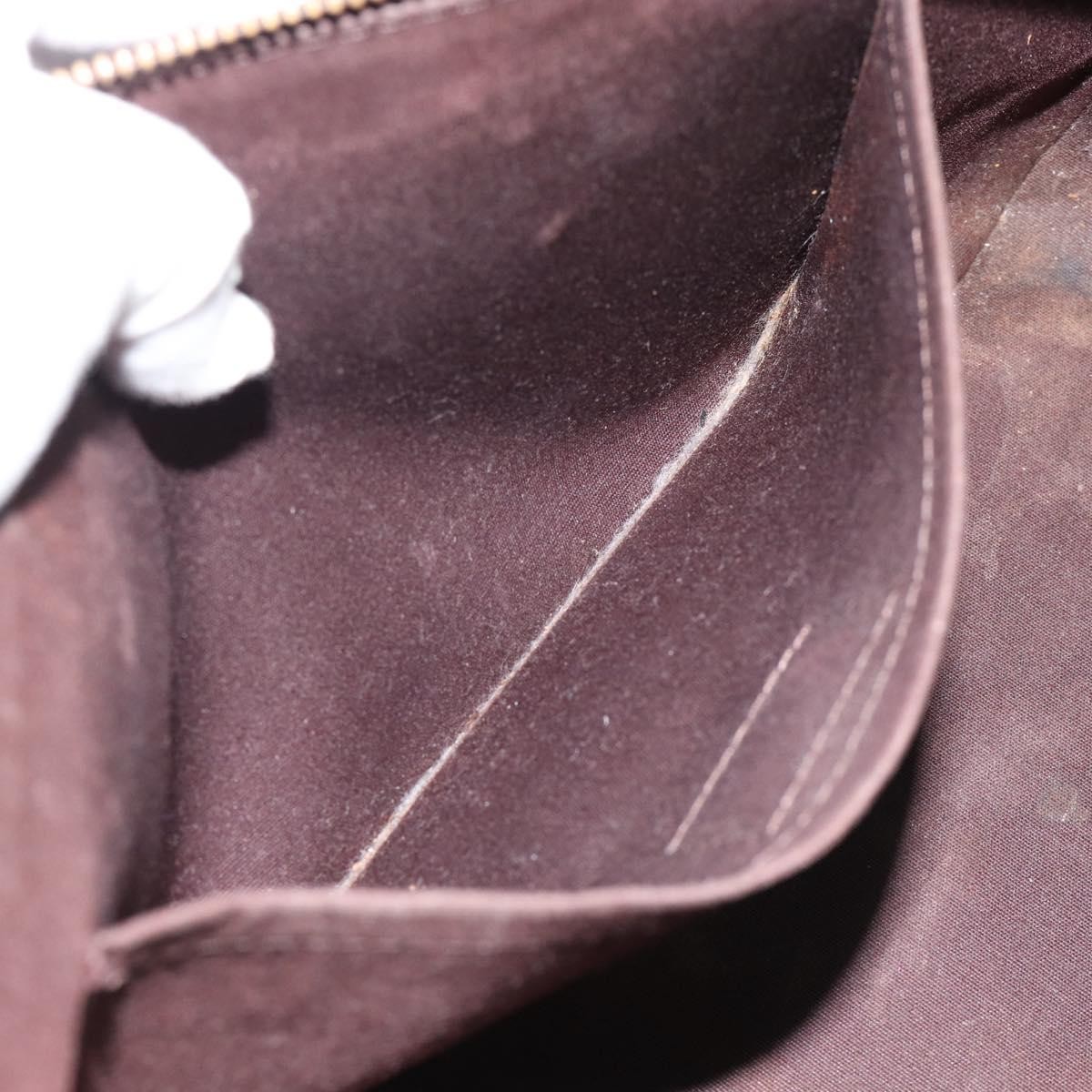 LOUIS VUITTON Monogram Vernis Rosewood Avenue Bag Amarante M93510 Auth 181119