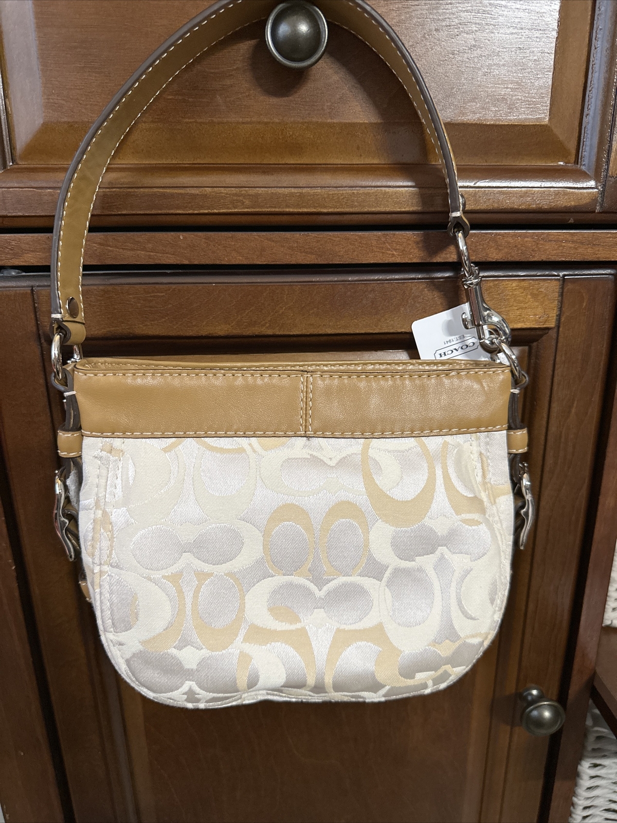 Authentic COACH Zoe Optic Sig Tp Hnd F44109 Brand New With Tags!