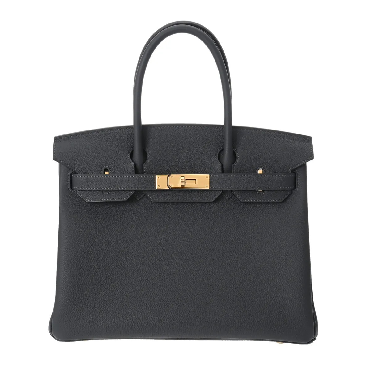 Hermes Birkin 30 Handbag Togo Leather Gray #WB5547