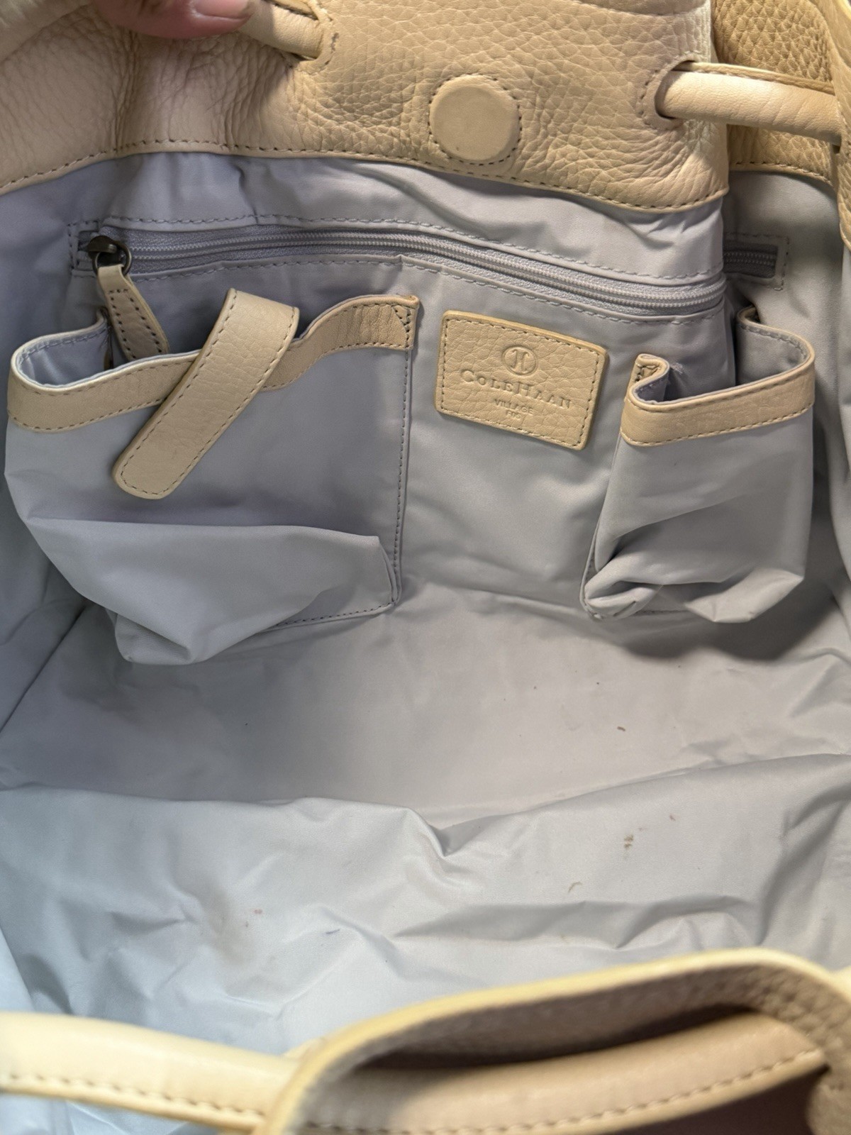 Cole Hann Purse Cream Shoulder Bag