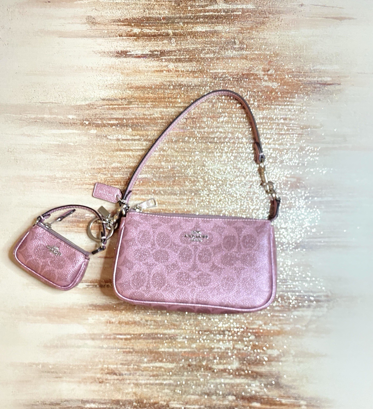 Coach Nolita Wristlet with Matching Mini Coin Case
