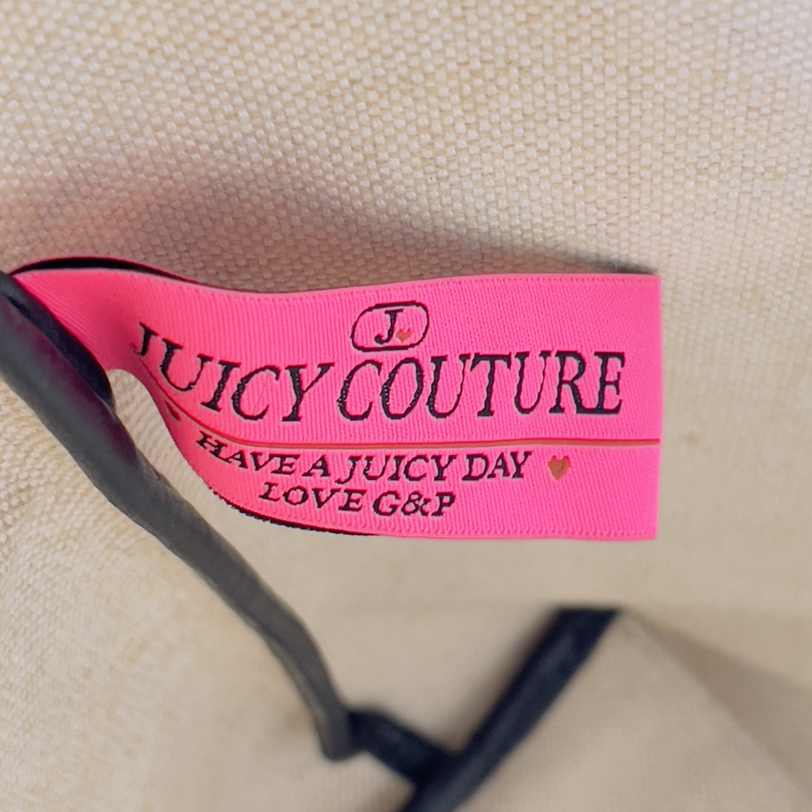 Vintage Juicy Couture Scottie Dog Print Tote Bag Coated Canvas Match Wristlet