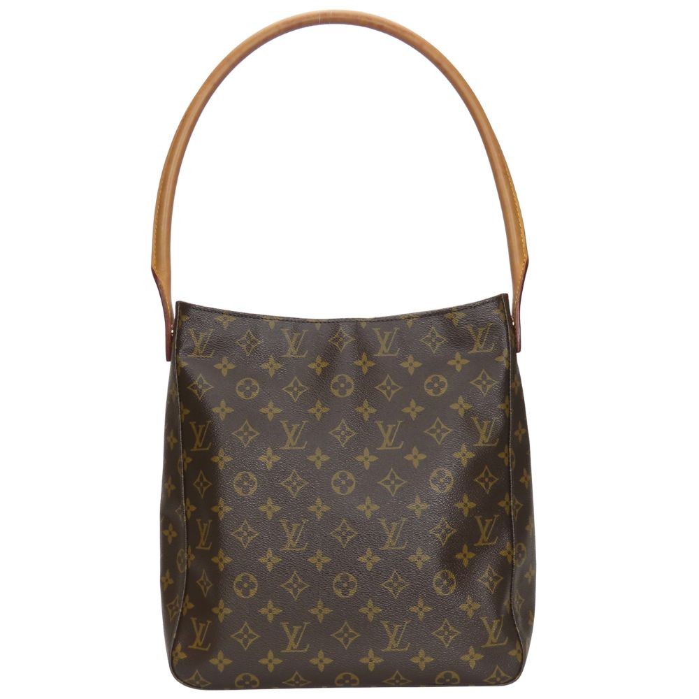 USED LOUIS VUITTON Shoulder Bag Looping GM M51145 Monogram/Nume leather Brow…
