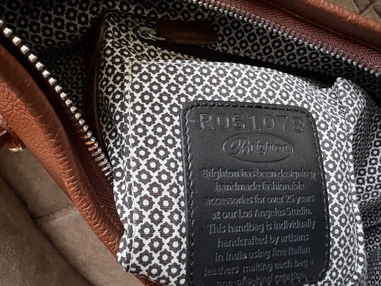 Brighton Shelby Bourbon Pebbled Leather Hobo – $475 Mint condition