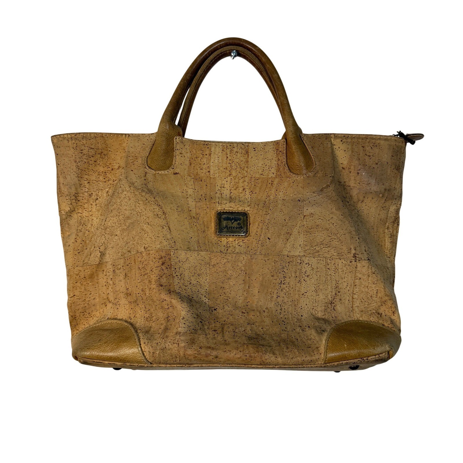 Artcork Tote Bag Women Large Tan Natural Cork Eco Friendly Vegan Handbag