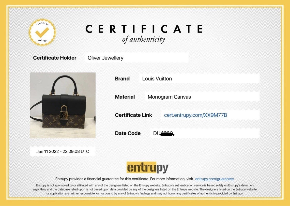 LOUIS VUITTON Locky BB Top Handle Bag Authentic
