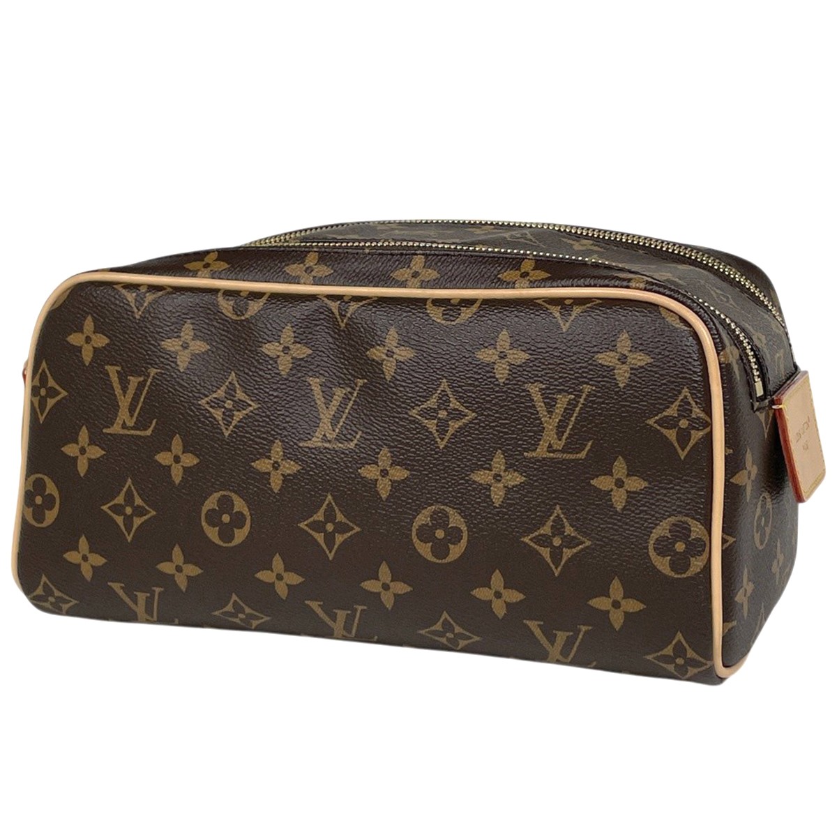 Louis Vuitton Dop kit Pouch Travel Bag Second bag Monogram Brown M44494 Women