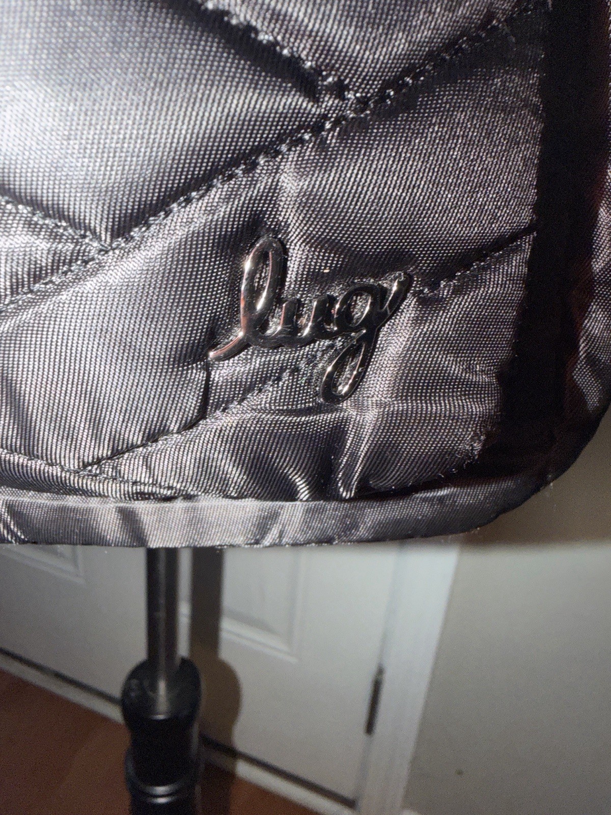 Lug Crossbody Bag Black Small Quilted Multi-Pocket Travel Bag Alpine
