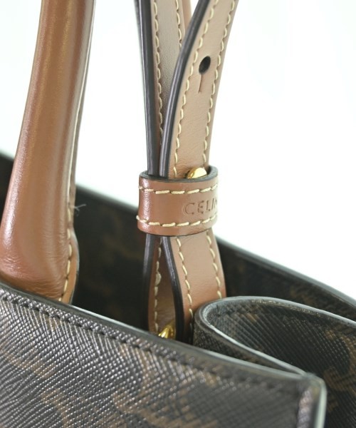 CELINE Tote Bags BrownxBlack S 2200688719012
