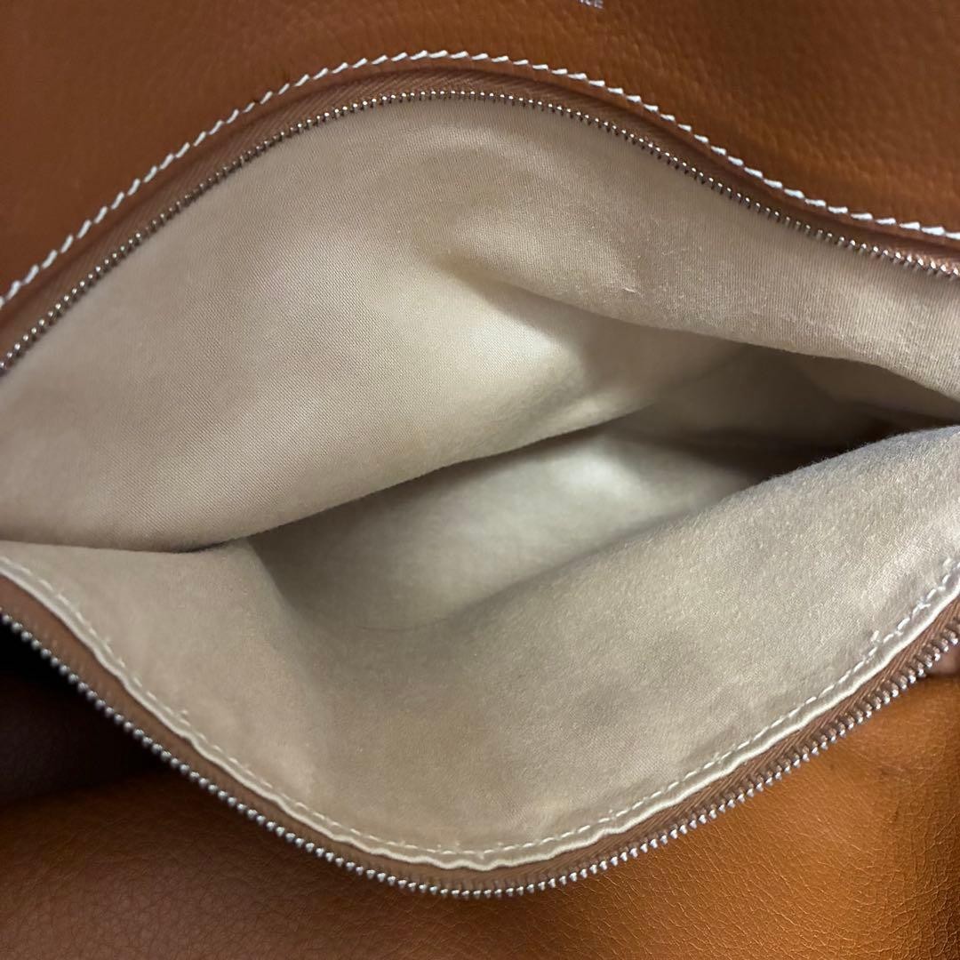 Auth HERMES Victoria Cabas 32 Tote Bag Shoulder Bag Taurillon Clemence Leather