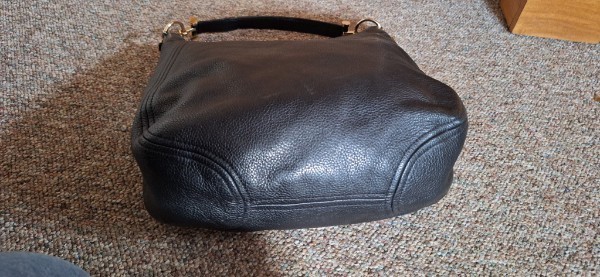 MICHAEL KORS Lydia Large Luxury Designer Brown Leather Hobo Shoulder Bag EUC