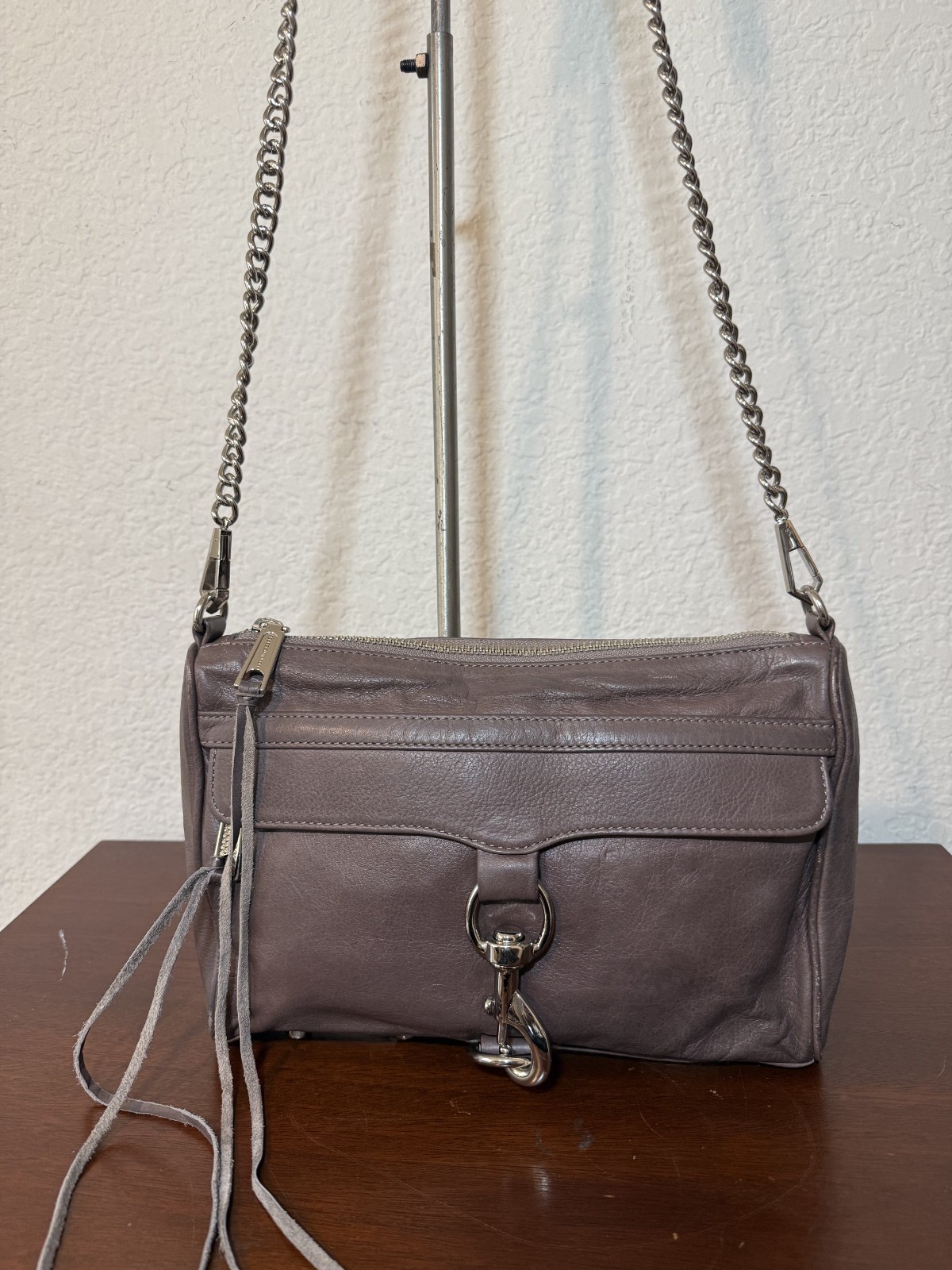 Rebecca Minkoff Small Gray C. MAC Gray Crossbody Shoulder Convertible Bag