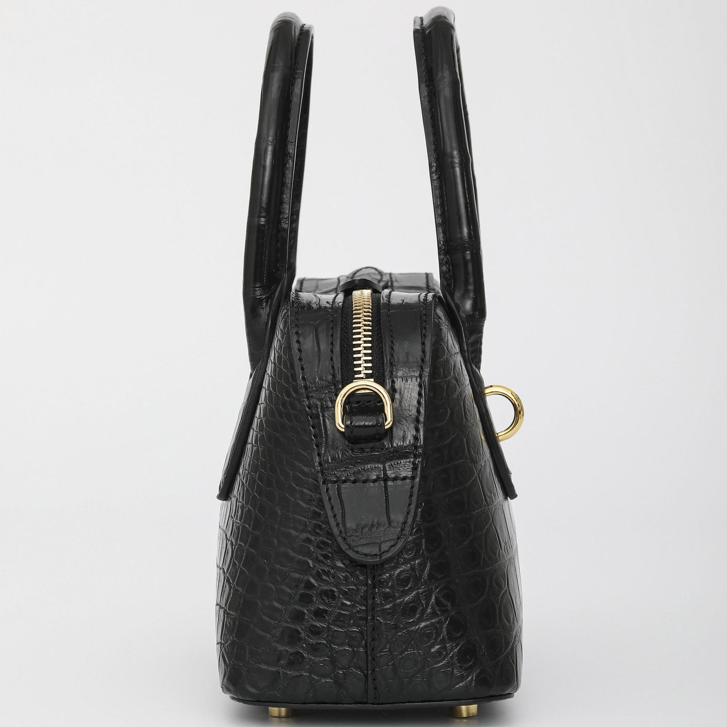 Handcrafted Genuine Croco Belly Skin Handbag Shoulder Bag for women 21*9*13cm