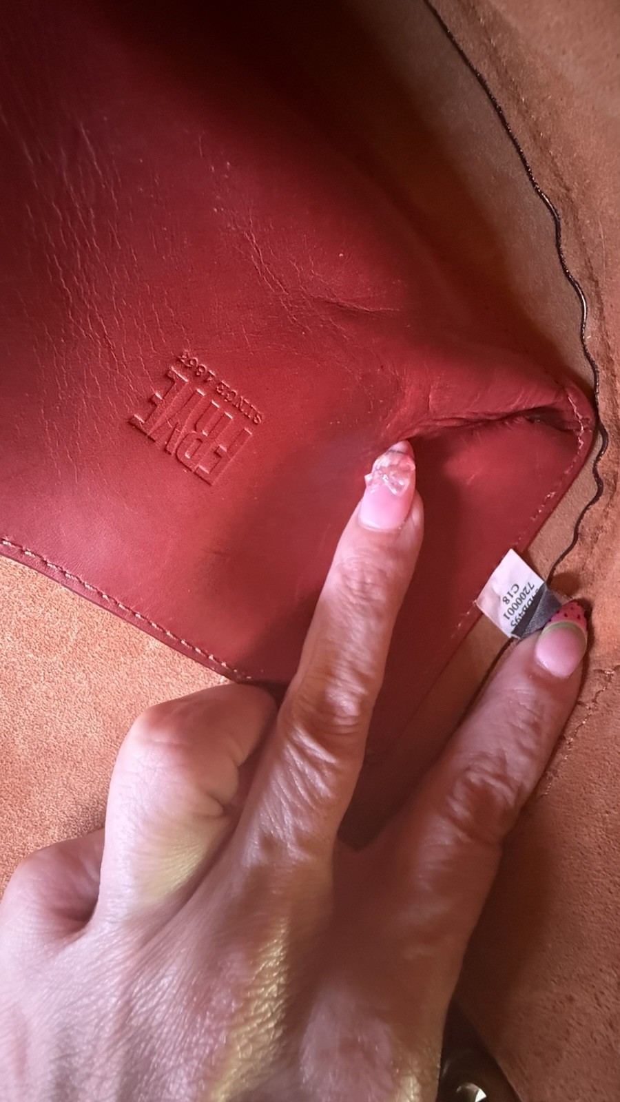 This is the Frye Ilana Colorblock Small Saddle Crossbody (Style 34DB495)