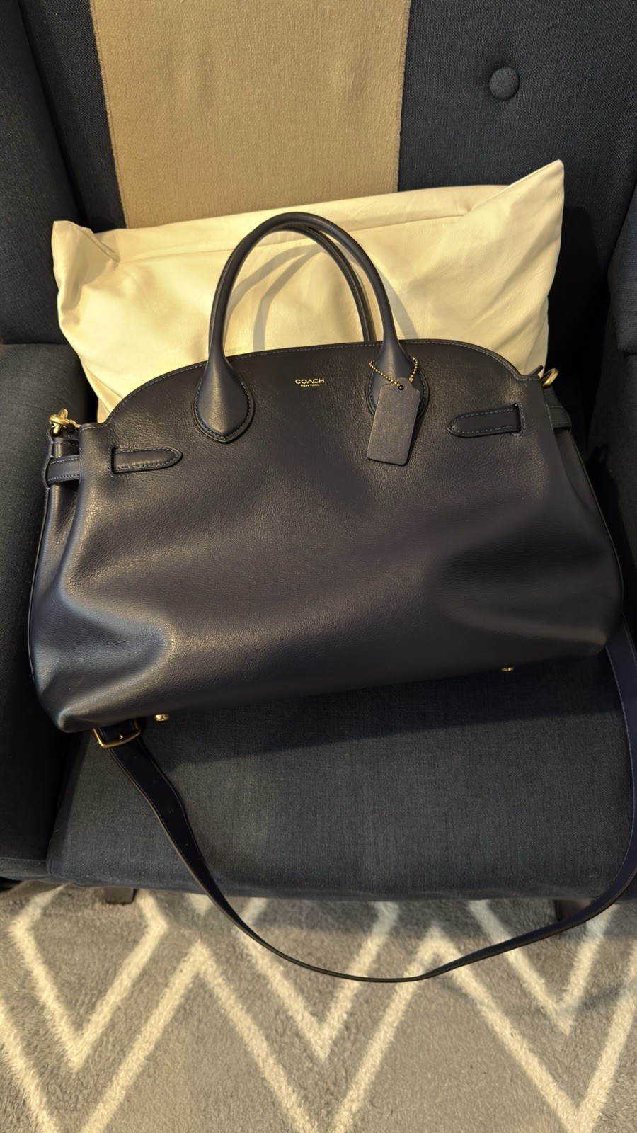 COACH Empire 40 Carryall Bag Dark Navy