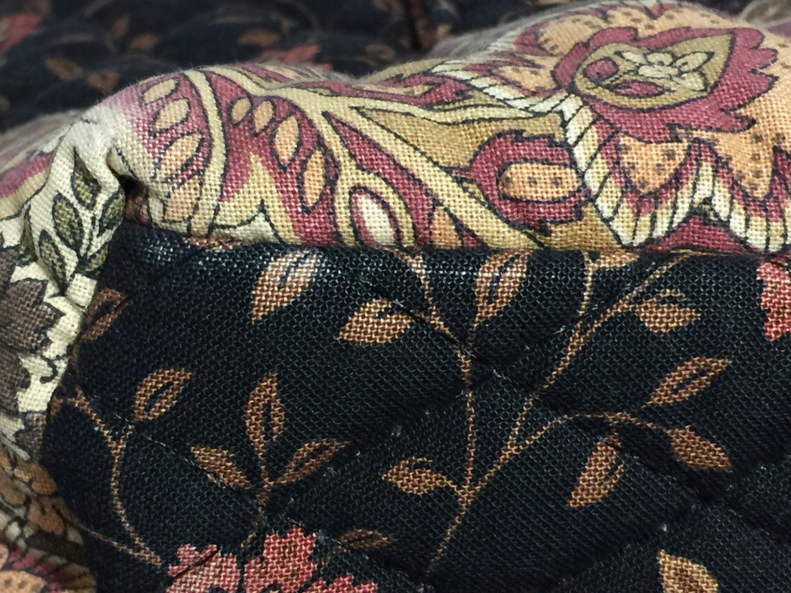 Excellent 1999 Vintage Vera Bradley Black Walnut Small Tote Purse