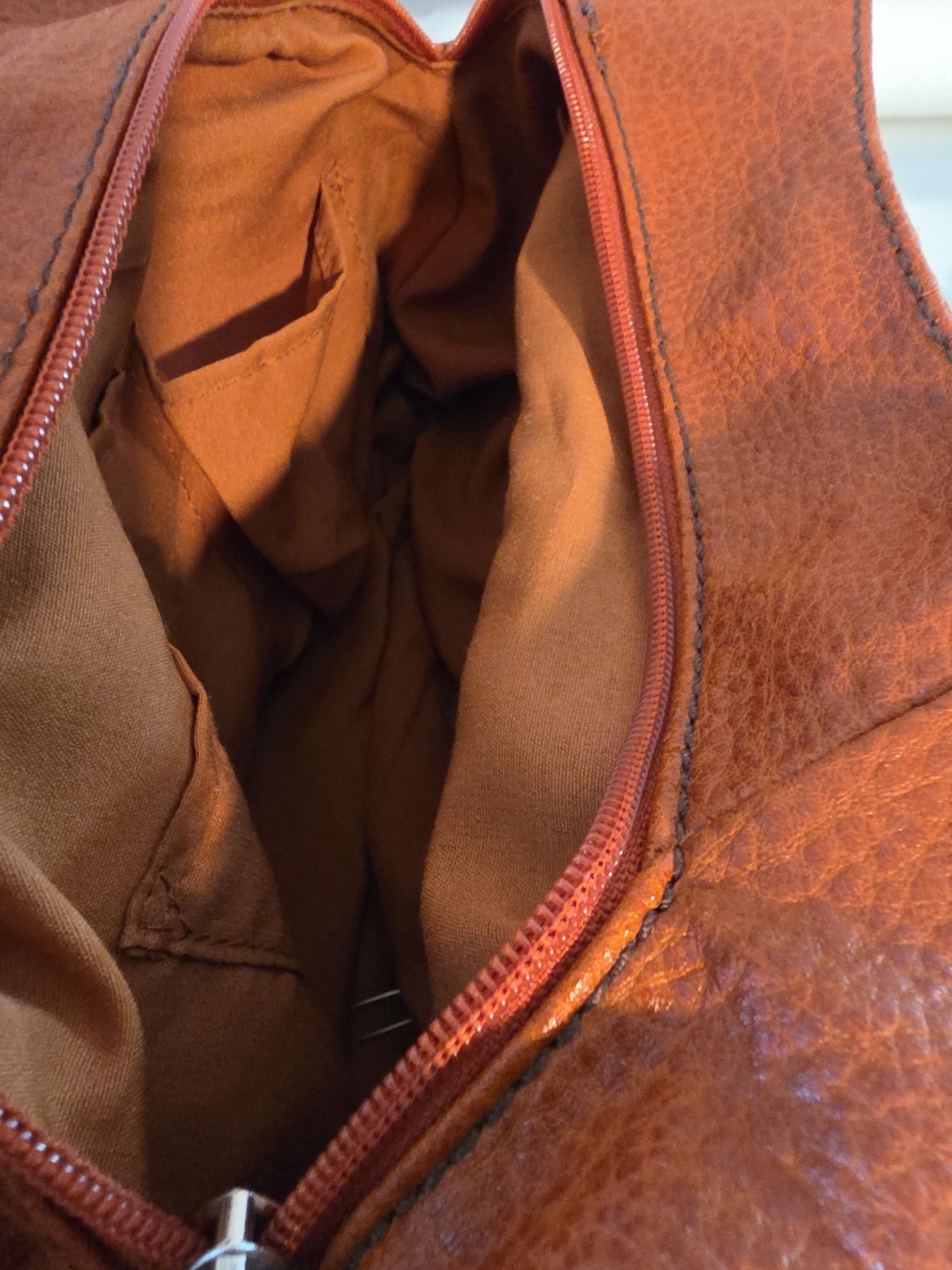 St John’s Bay Burnt Orange Faux Leather Handbag Purse