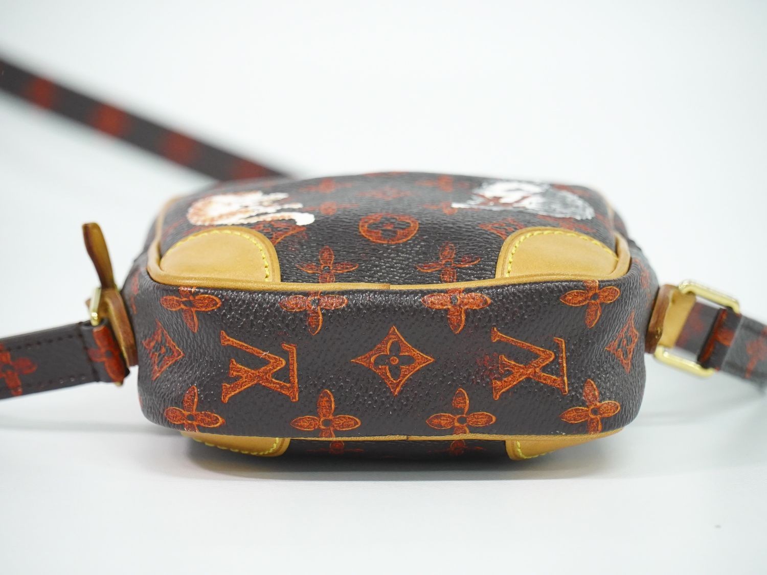 Louis Vuitton LV Panam Set Monogram Catgram Small Shoulder Bag Pochette Brown