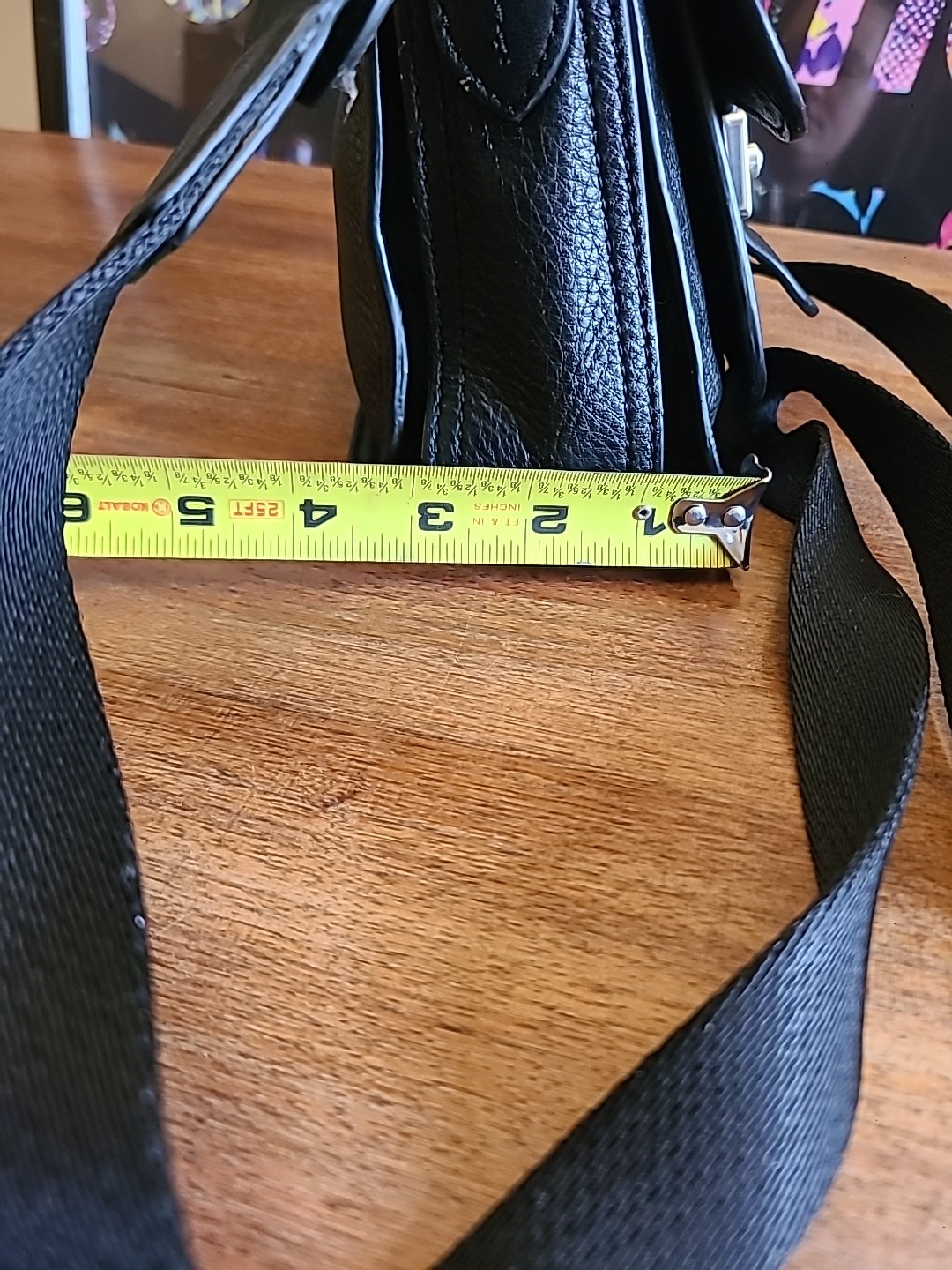 Classic Small Black Leather Crossbody Bag Lauren Ralph Lauren 1967 series