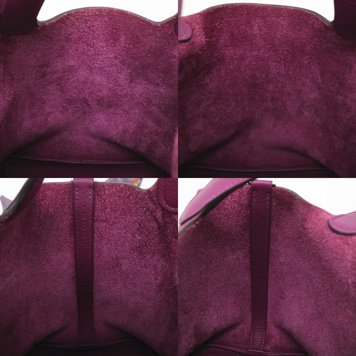 HERMES Picotin Lock 18 Handbag Purple Anemone Taurillon Clemence Leather Z Stamp