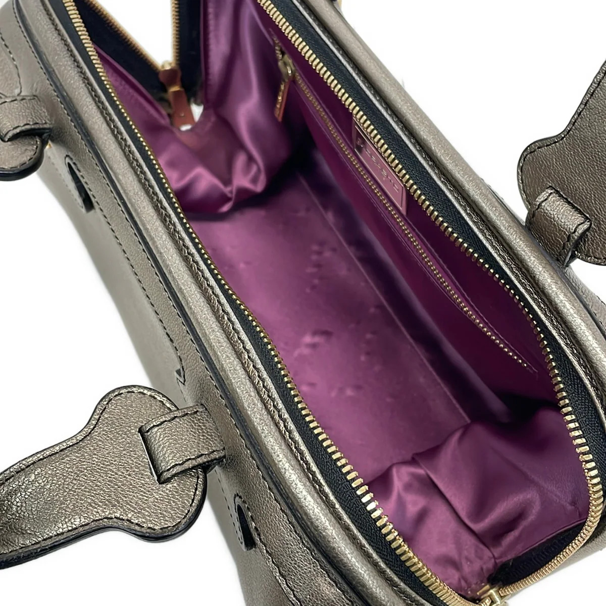 MORABITO Gold Leather Handbag
