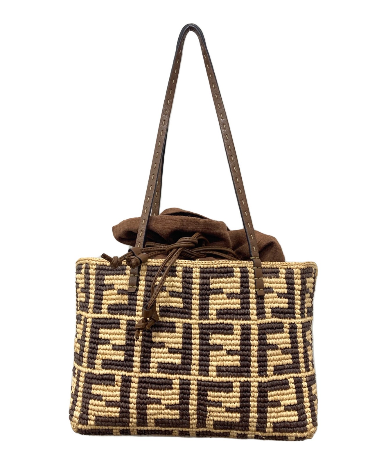 Fendi Roll Small Tote Bag 8BH424-AS3B F1PII Beige #TFB1861