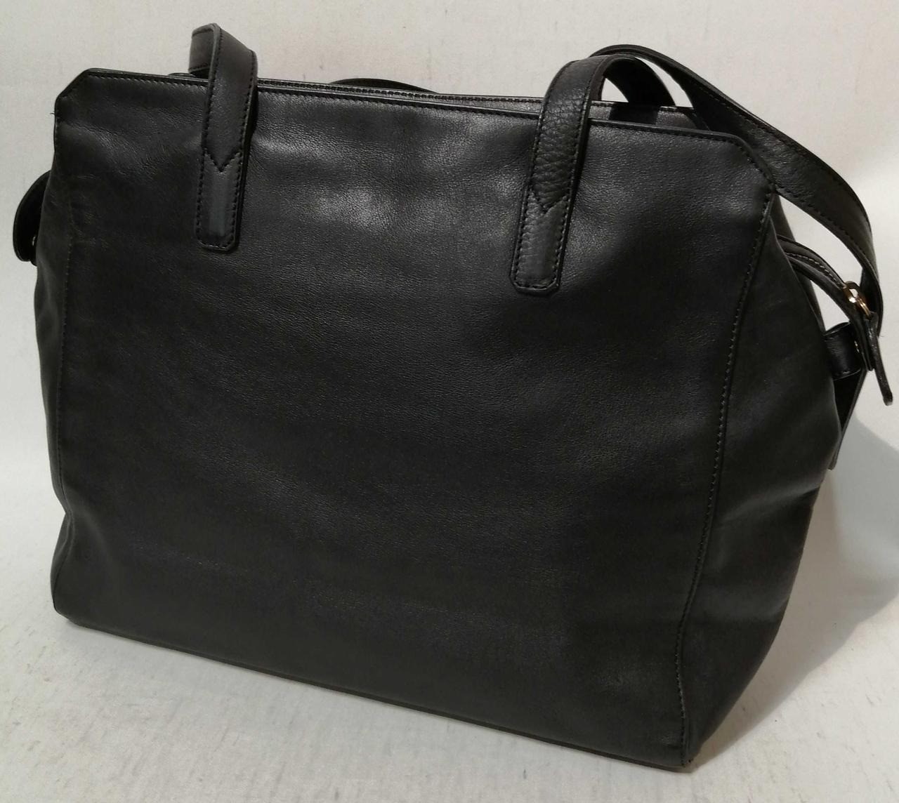 GIANFRANCO FERRE Tote bag Black Leather Women Semi Shoulder bag