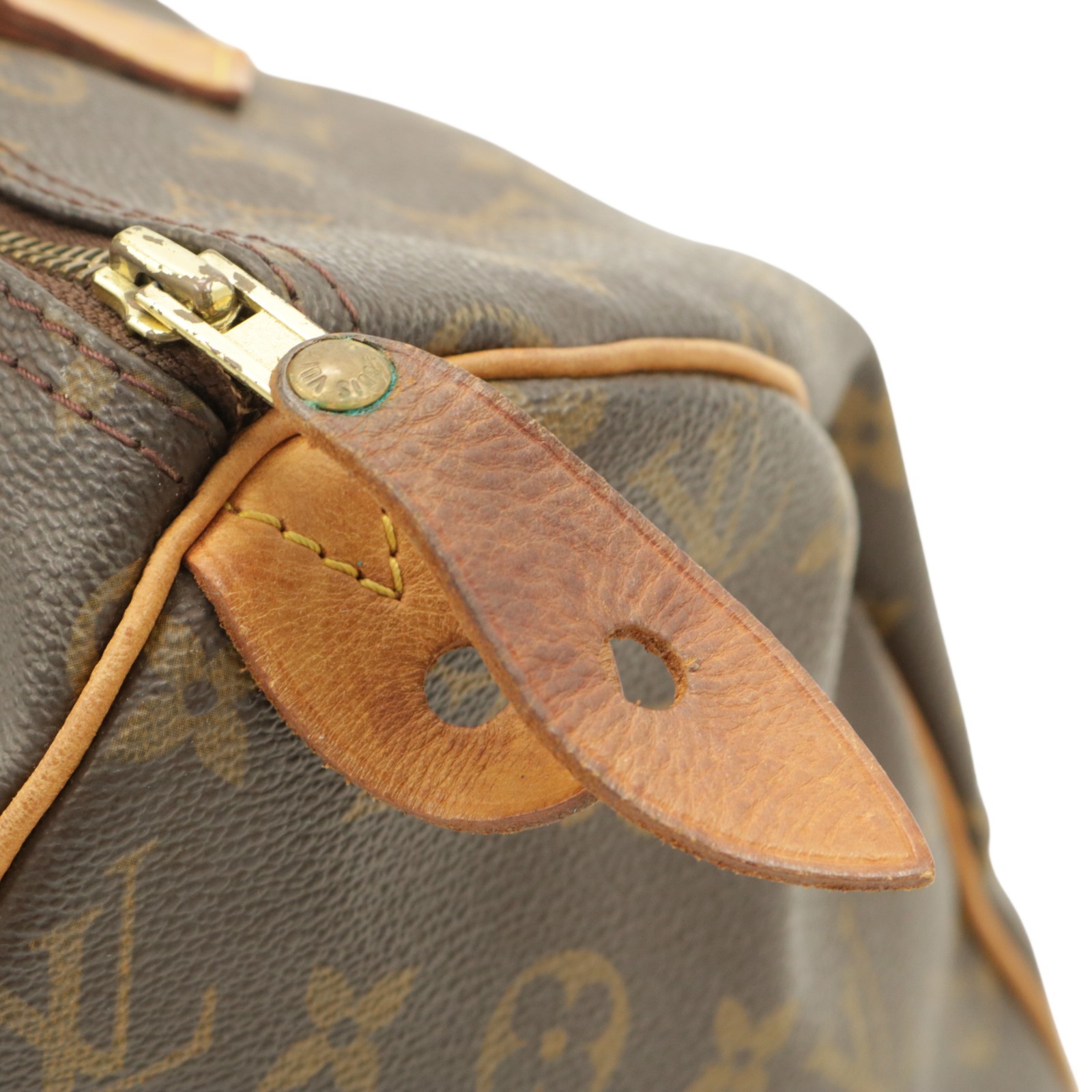 Auth.Louis Vuitton M41522 Speedy 40 Hand bag Brown Monogram serial TH0020