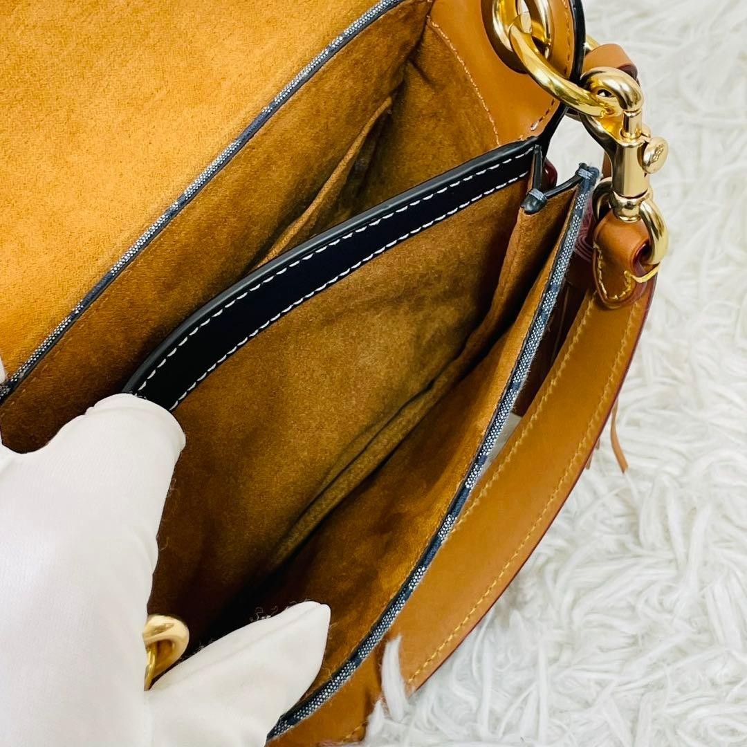 Coach Cleo Shoulder Bag 2way Denim C8512