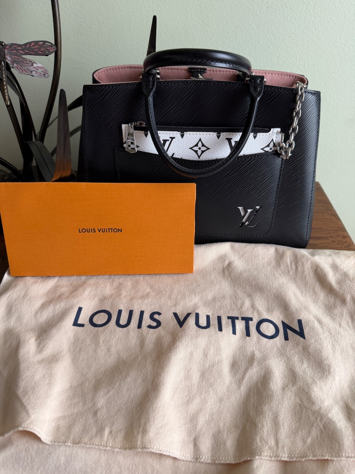Louis Vuitton Marelle Tote MM Epi Noir PRISTINE CONDITION. SOLD OUT!!
