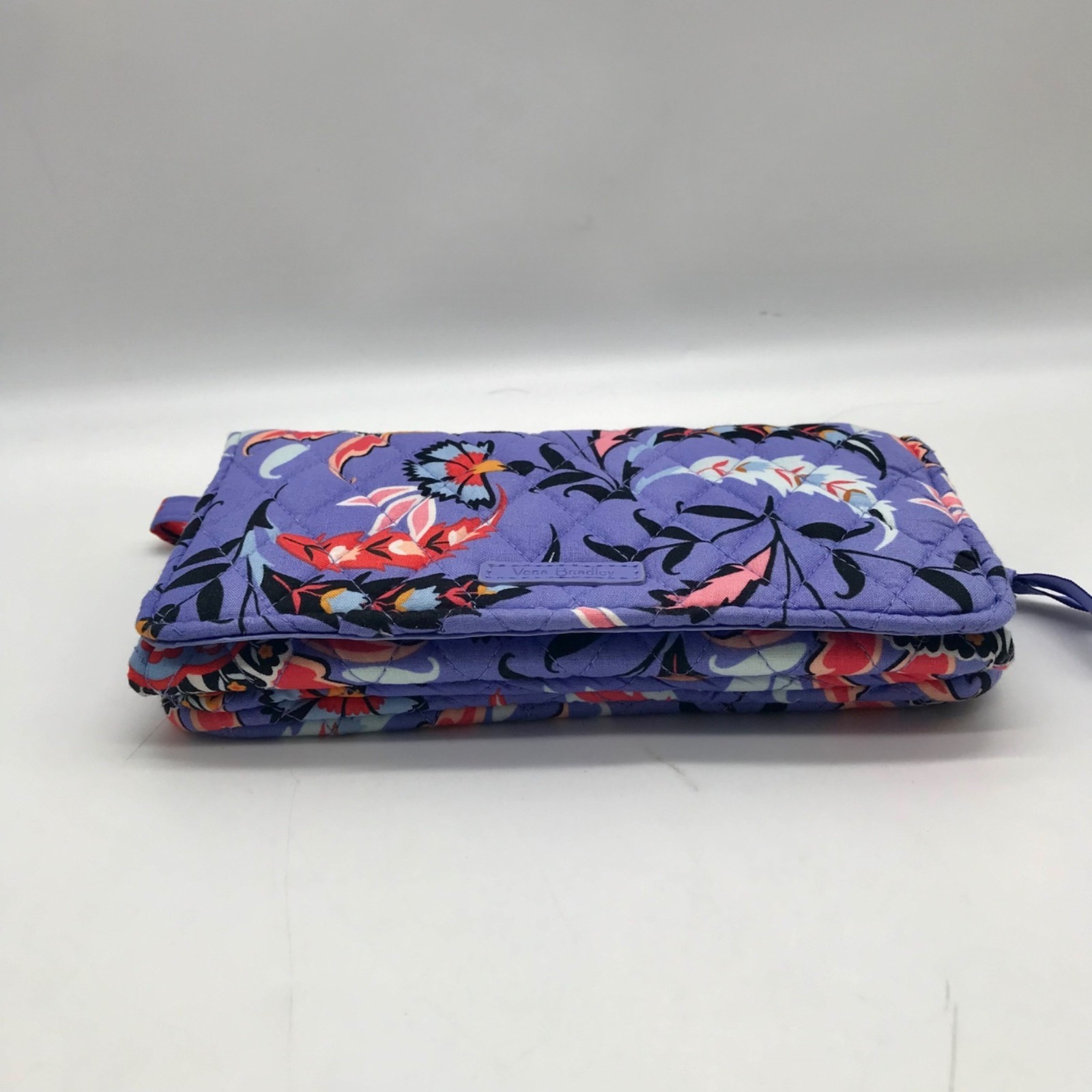 Vera Bradley Purple Mural Garden Fabric Crossbody