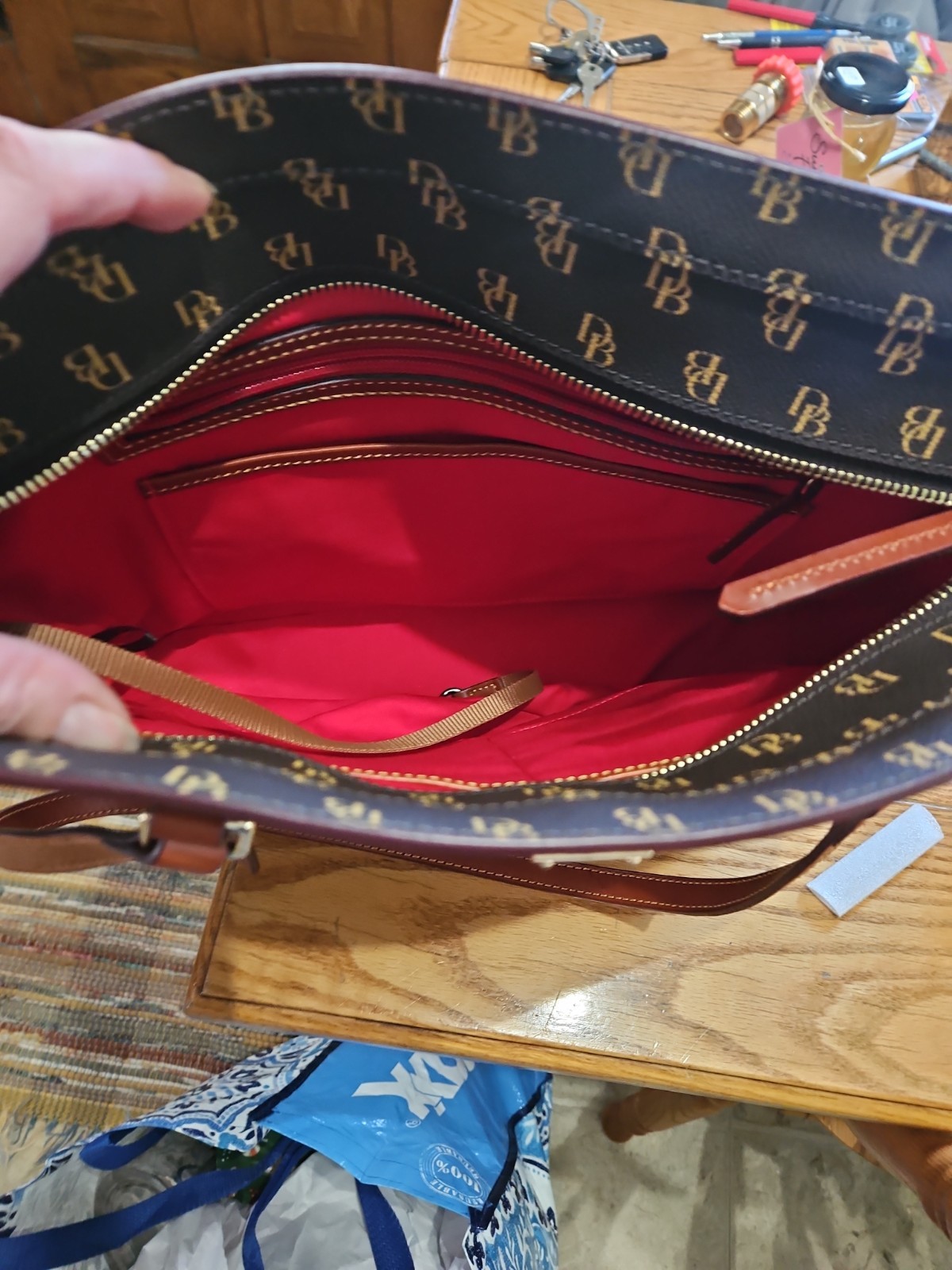 Dooney & Bourke Gretta Large Shopper Tote Brown