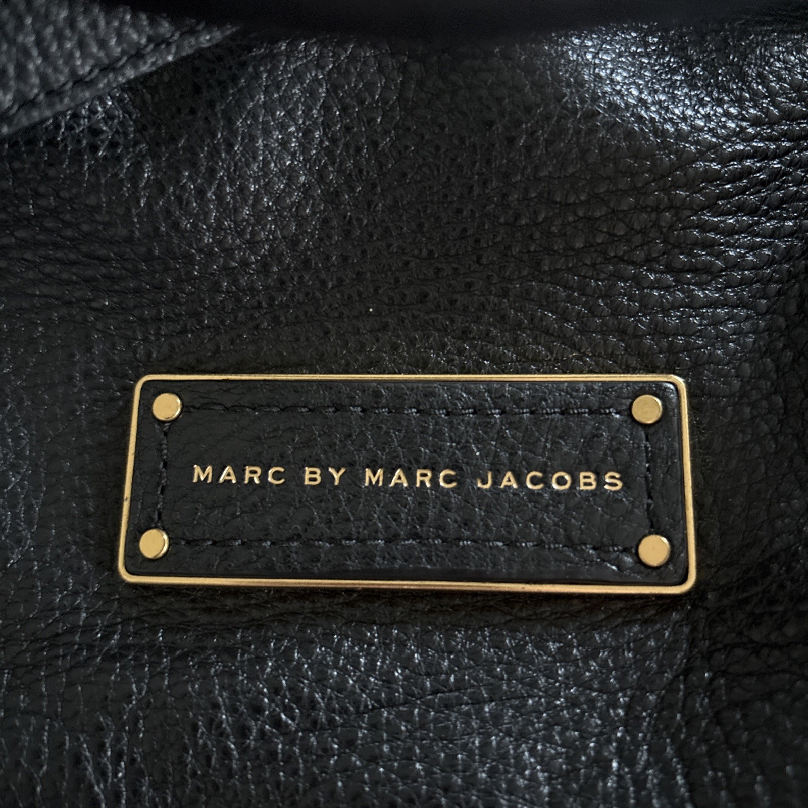Marc By Marc Jacobs Too Hot To Handle Black Pebbled Leather Satchel Bag