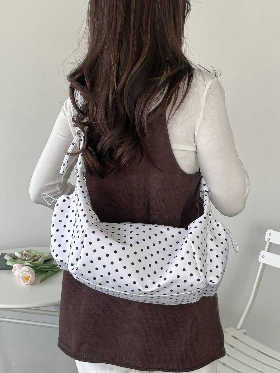 Nylon Dumpling Crossbody Bag Slouchy Hobo Shoulder Purse Ruched Drawstring